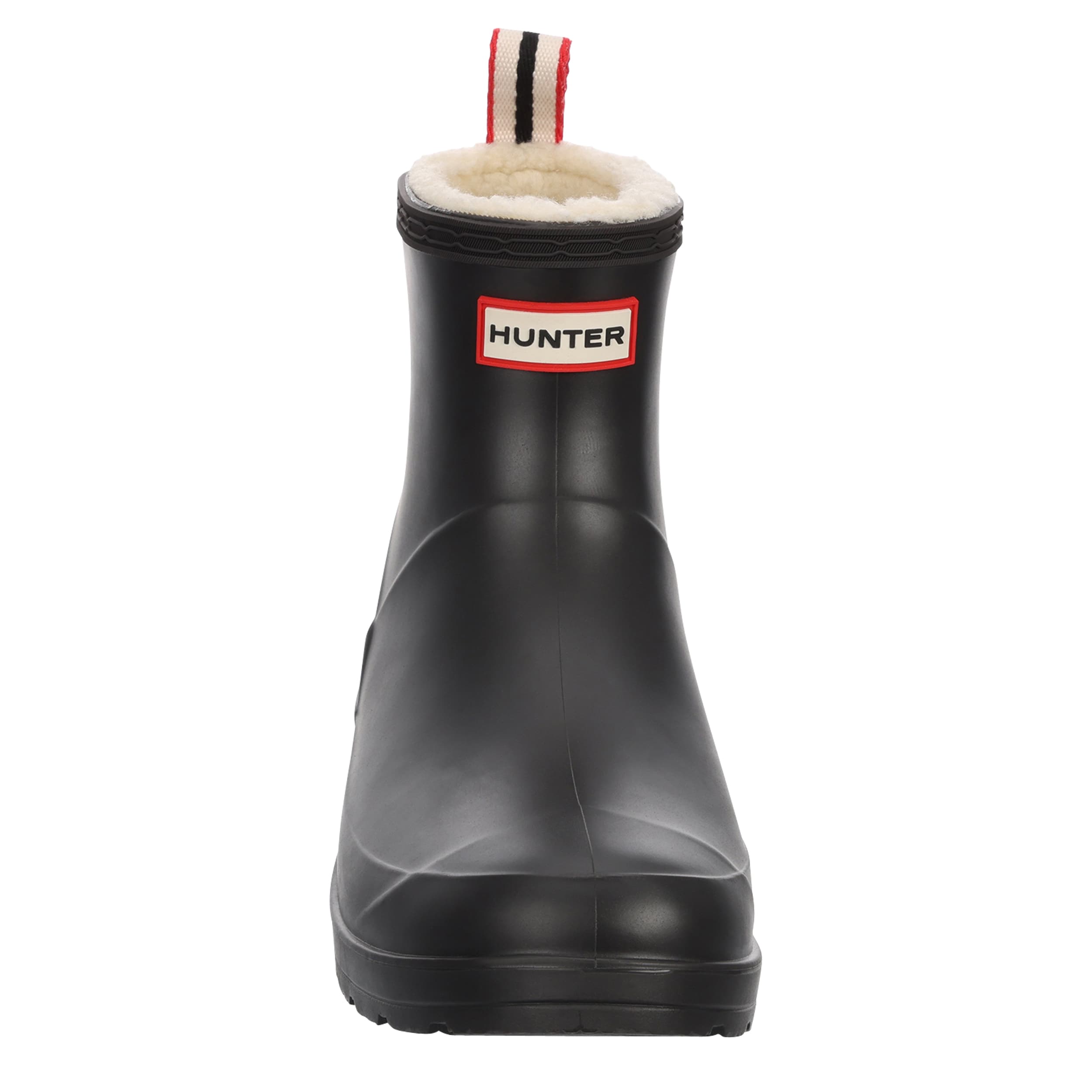 HUNTER-WOMENS THEEZY SHORT RAIN BOOT-BLACK & 
