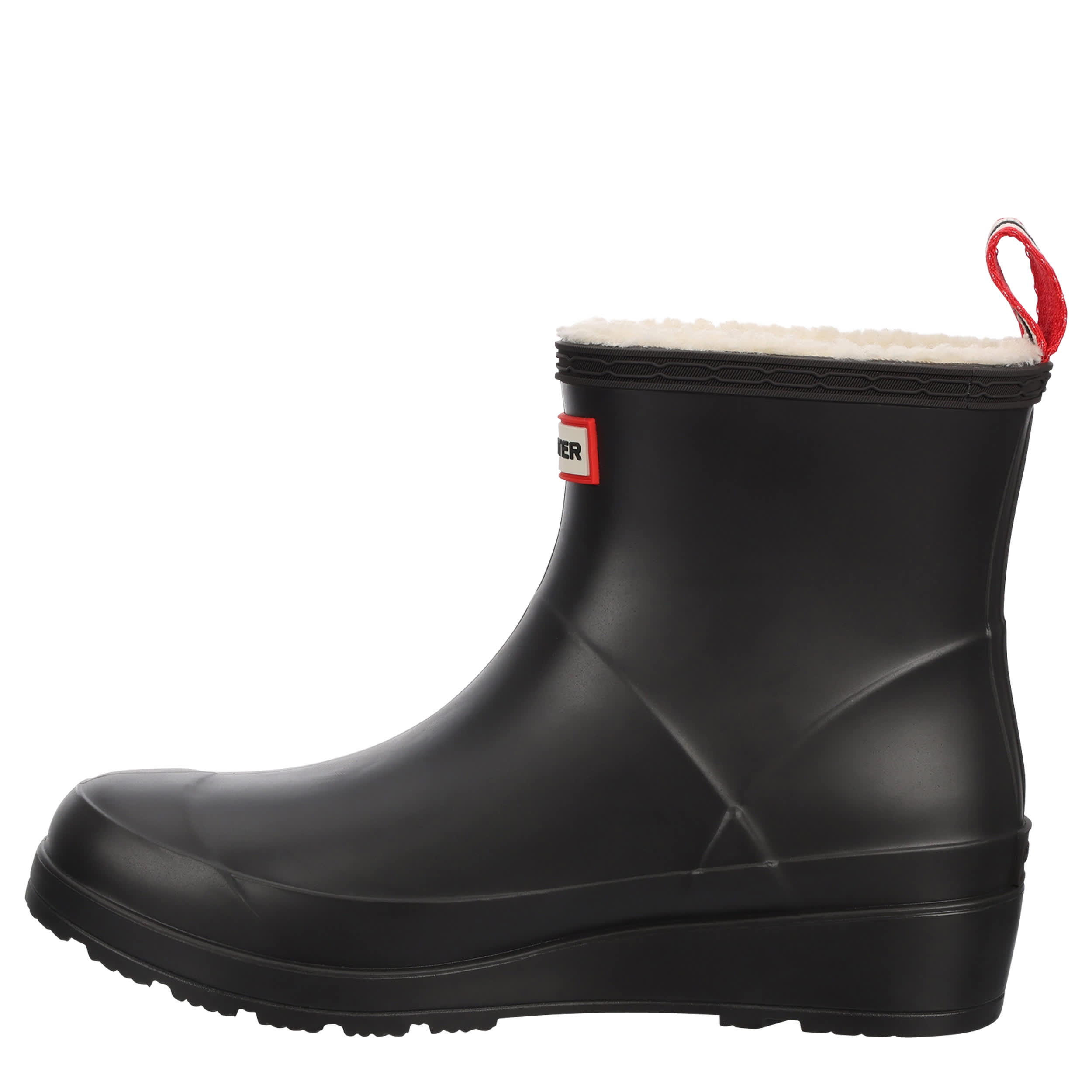 HUNTER-WOMENS THEEZY SHORT RAIN BOOT-BLACK & 