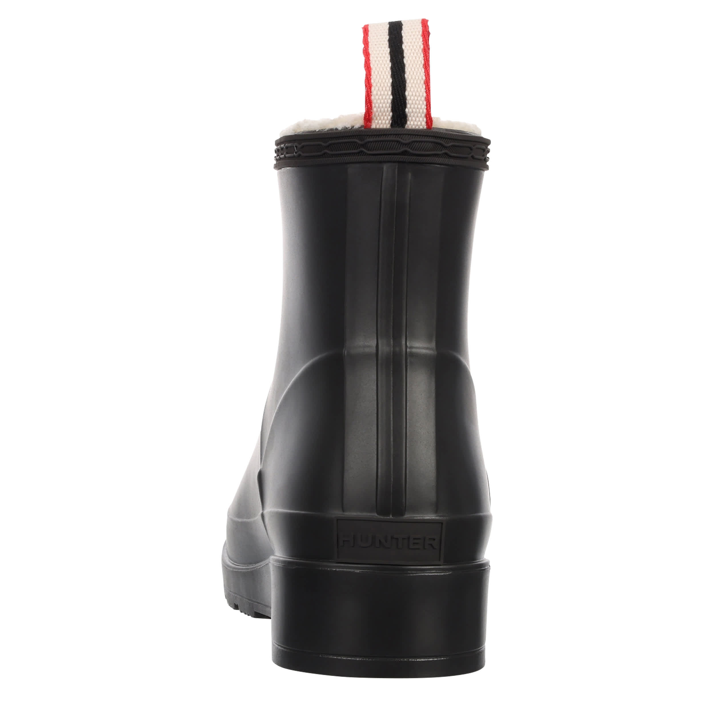 HUNTER-WOMENS THEEZY SHORT RAIN BOOT-BLACK & 