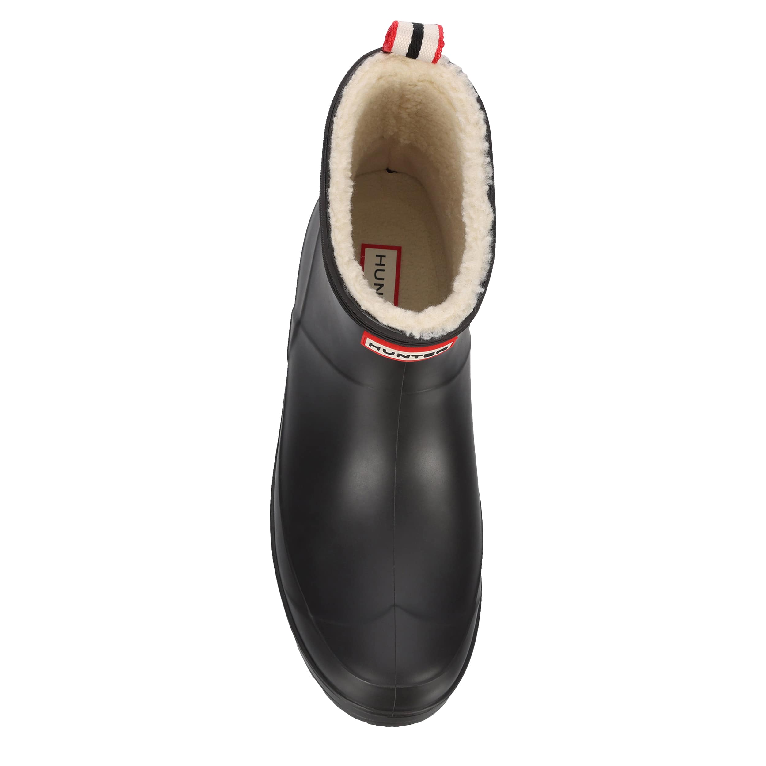 HUNTER-WOMENS THEEZY SHORT RAIN BOOT-BLACK & 