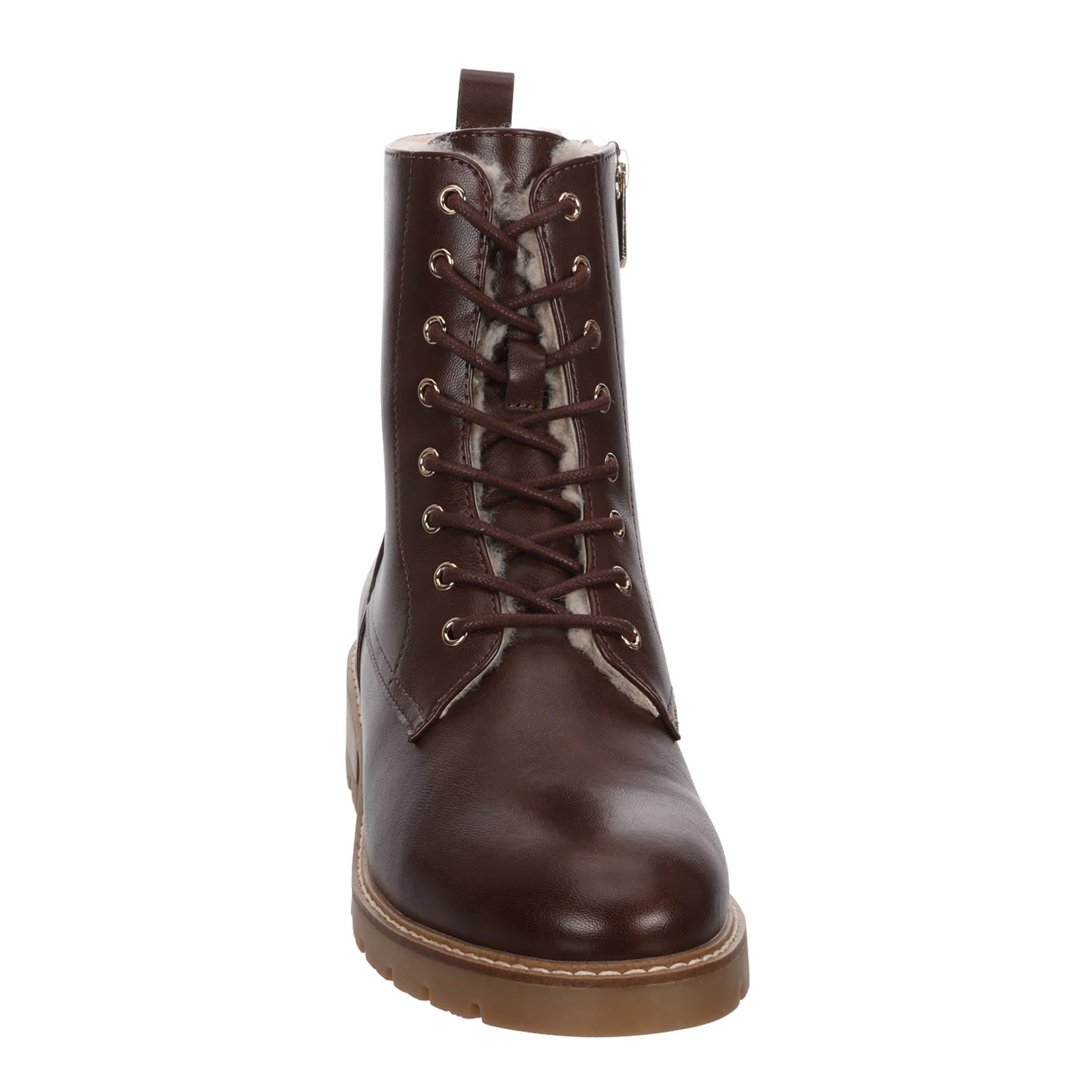 MICHAEL BY MICHAEL SHANNON-WOMENS SHILO LACE UP BOOT-DARK BROWN & 
