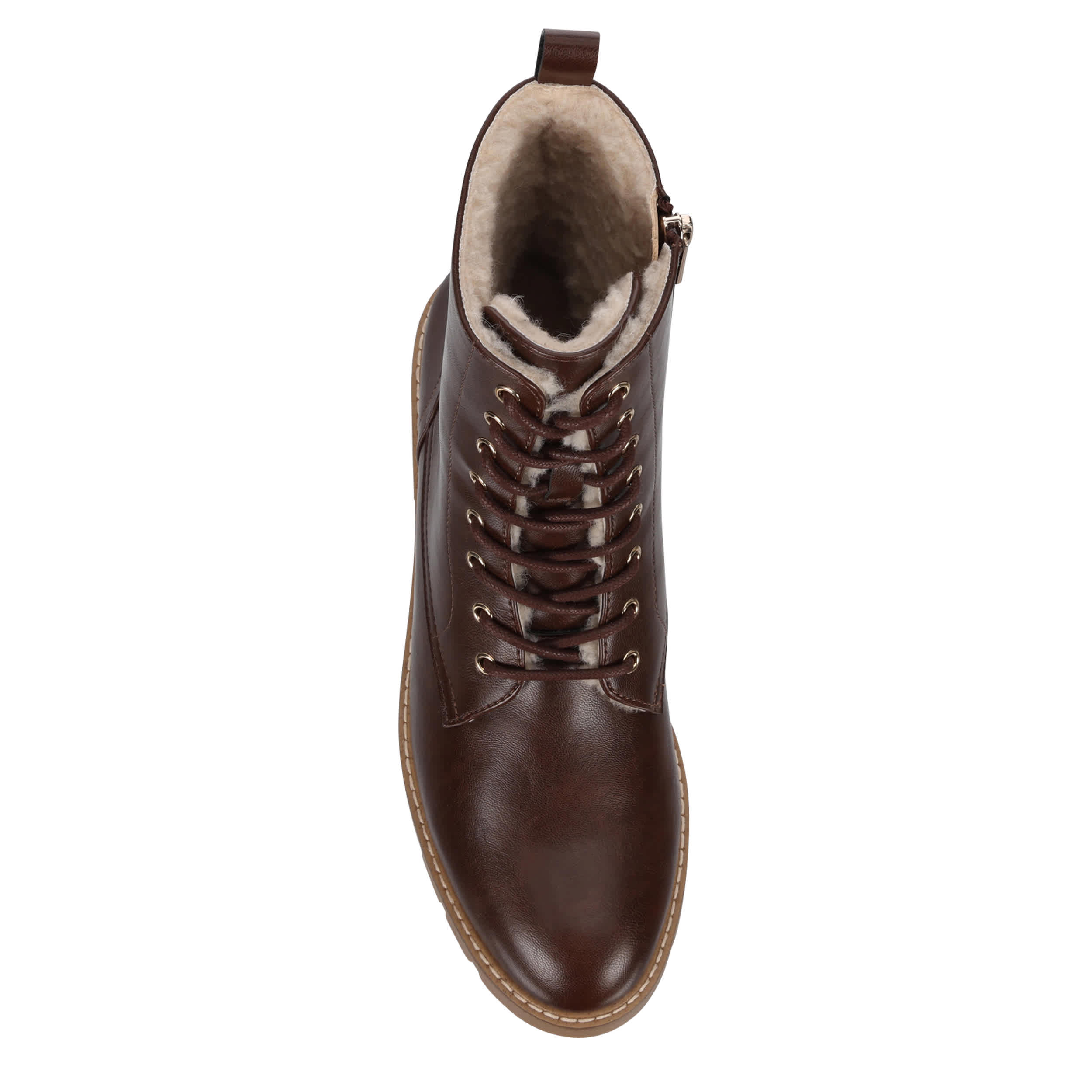 MICHAEL BY MICHAEL SHANNON-WOMENS SHILO LACE UP BOOT-DARK BROWN & 