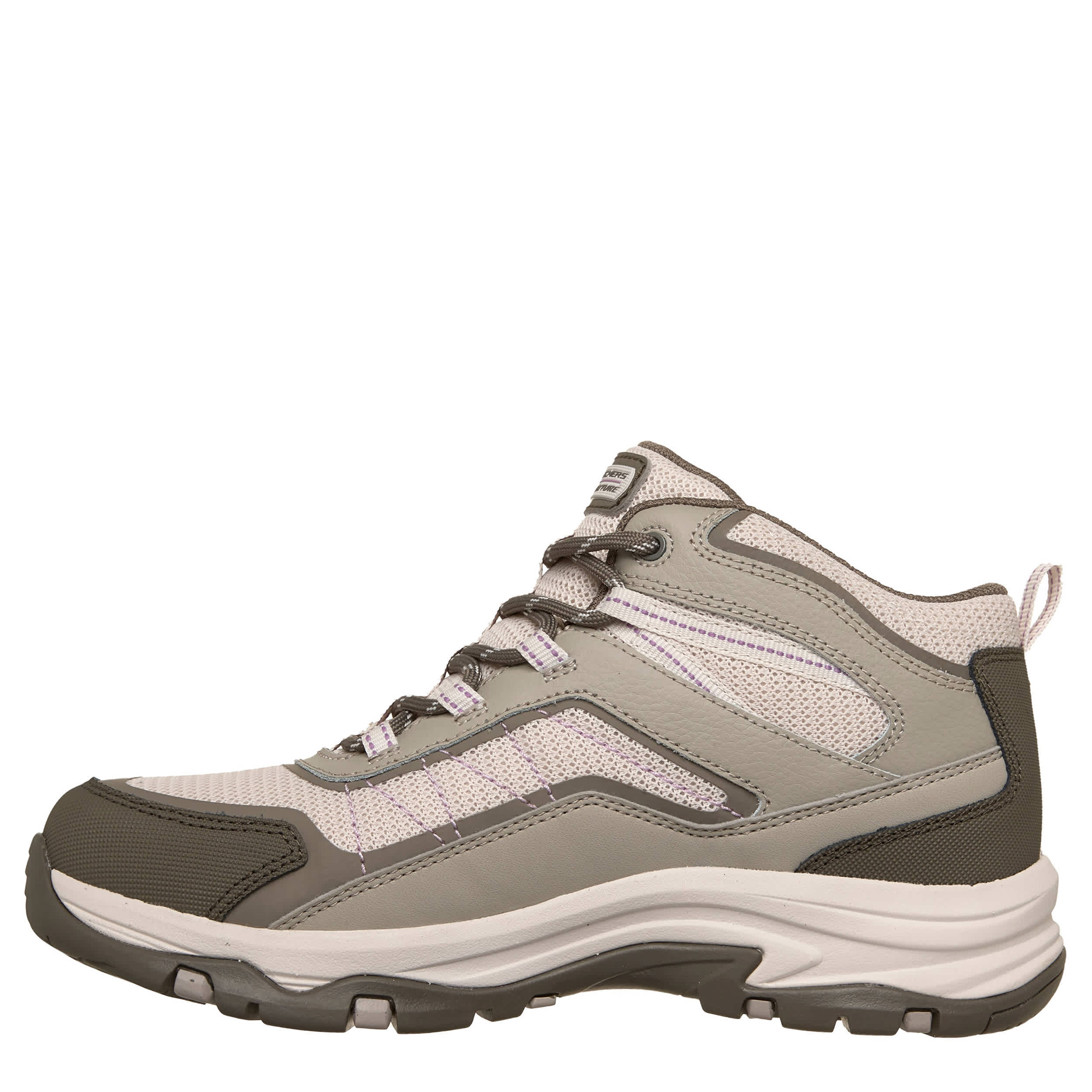 SKECHERS-WOMENS TREGO ASHAWAY HIKING BOOT-TAUPE & 