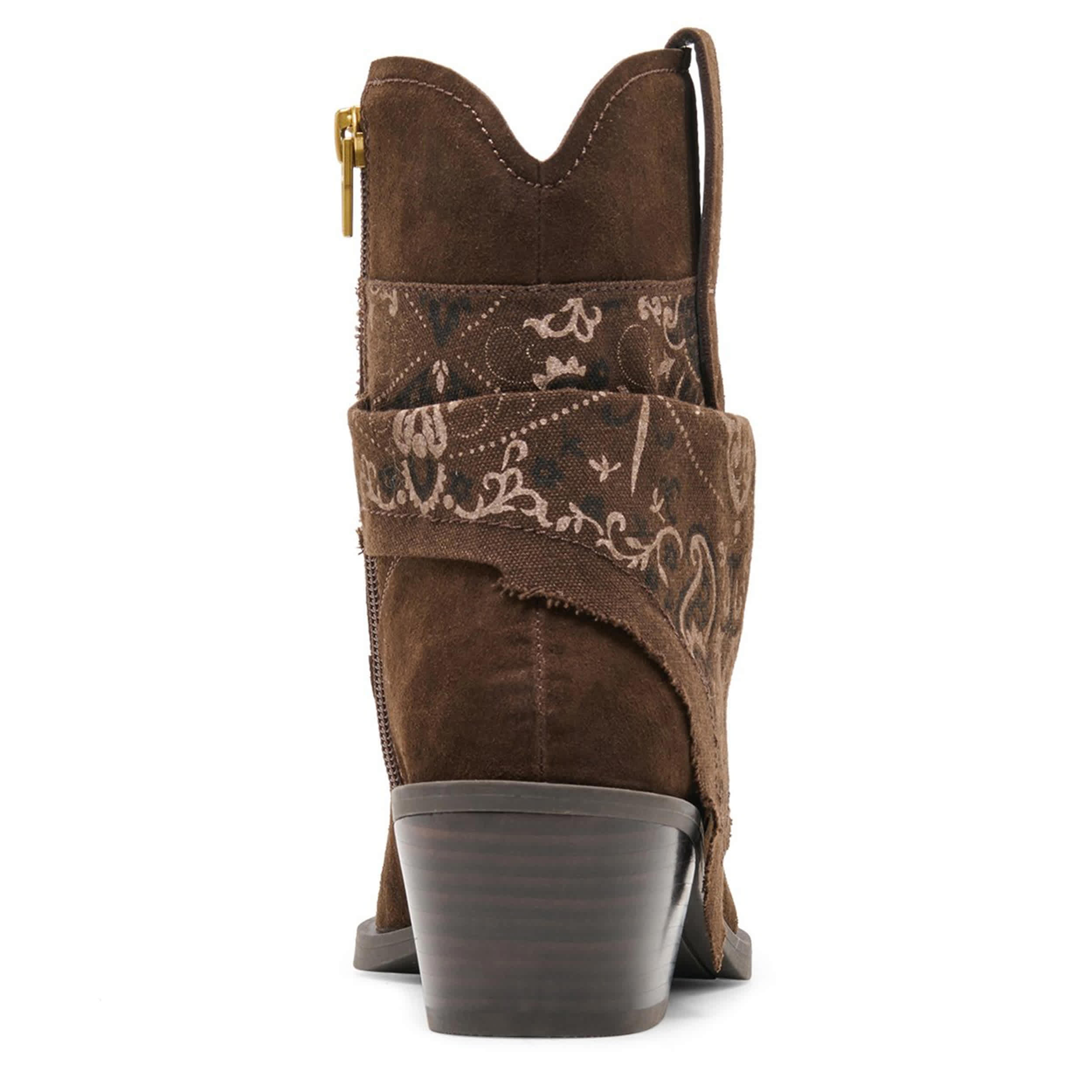 DOLCE VITA-WOMENS MARTY BOOTIE-CHOCOLATE & 