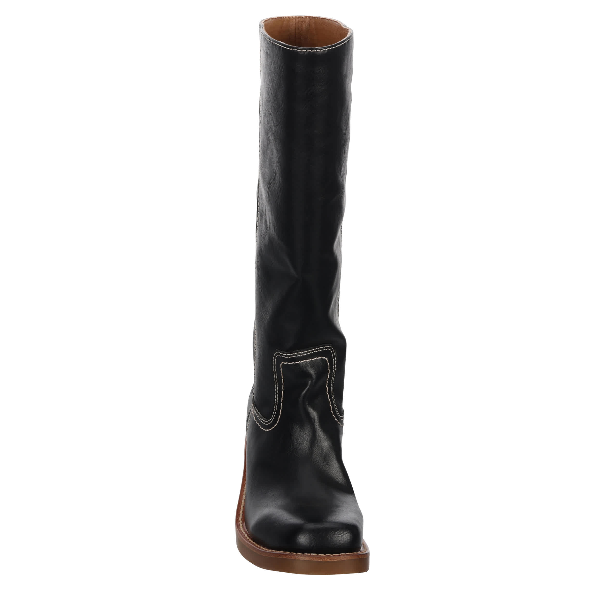 FRYE & CO-WOMENS MIRANDA 14 BOOT-BLACK & BLACK