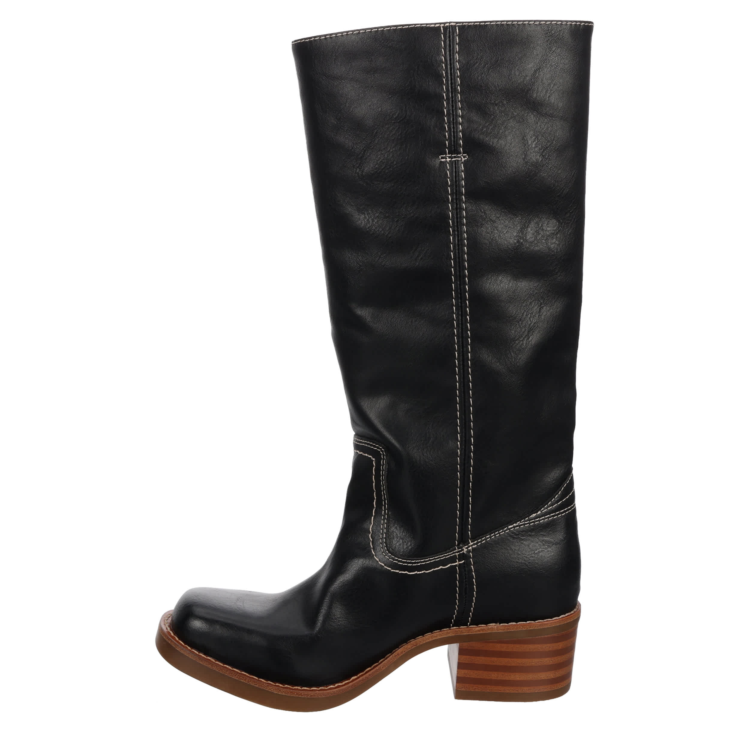 FRYE & CO-WOMENS MIRANDA 14 BOOT-BLACK & BLACK
