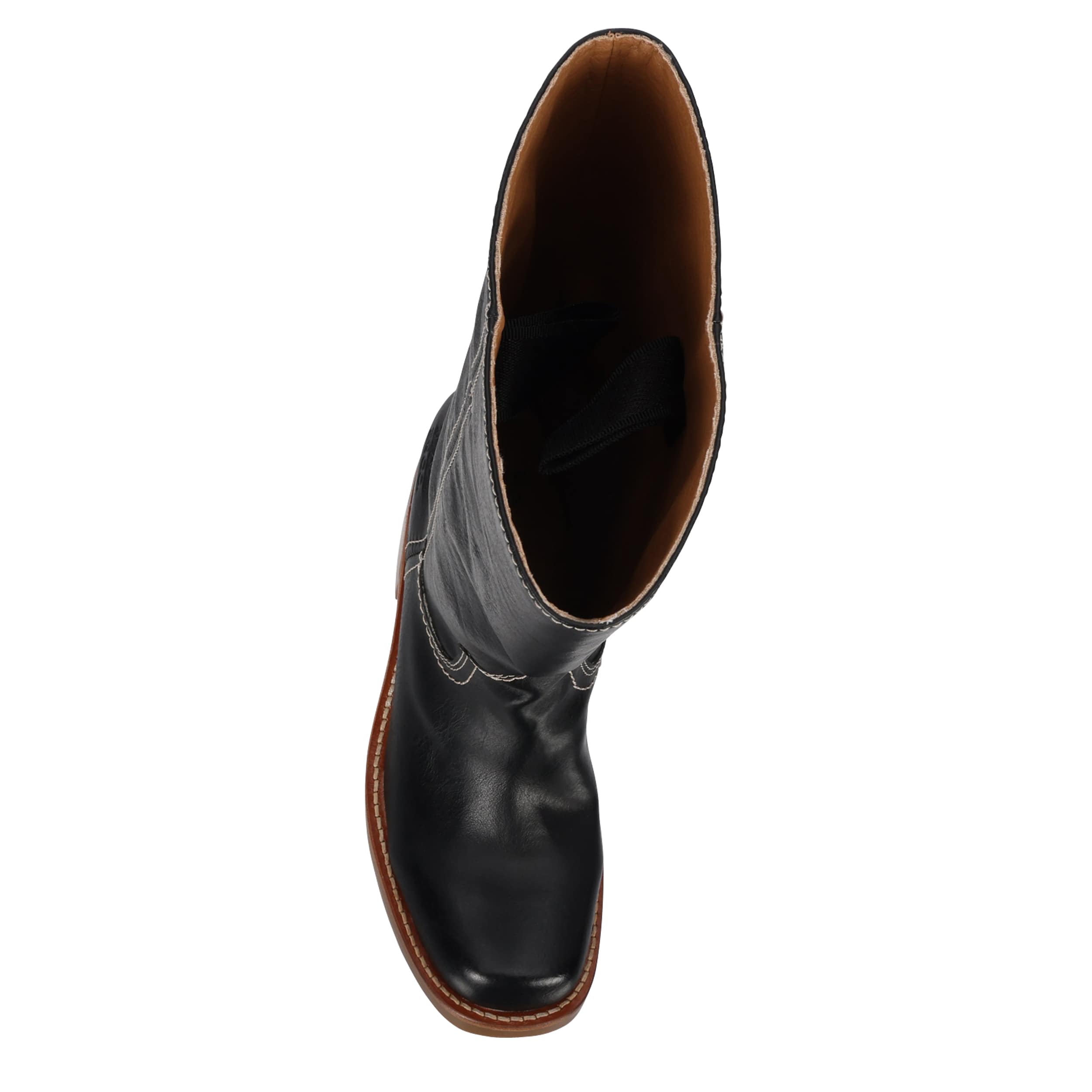 FRYE & CO-WOMENS MIRANDA 14 BOOT-BLACK & BLACK