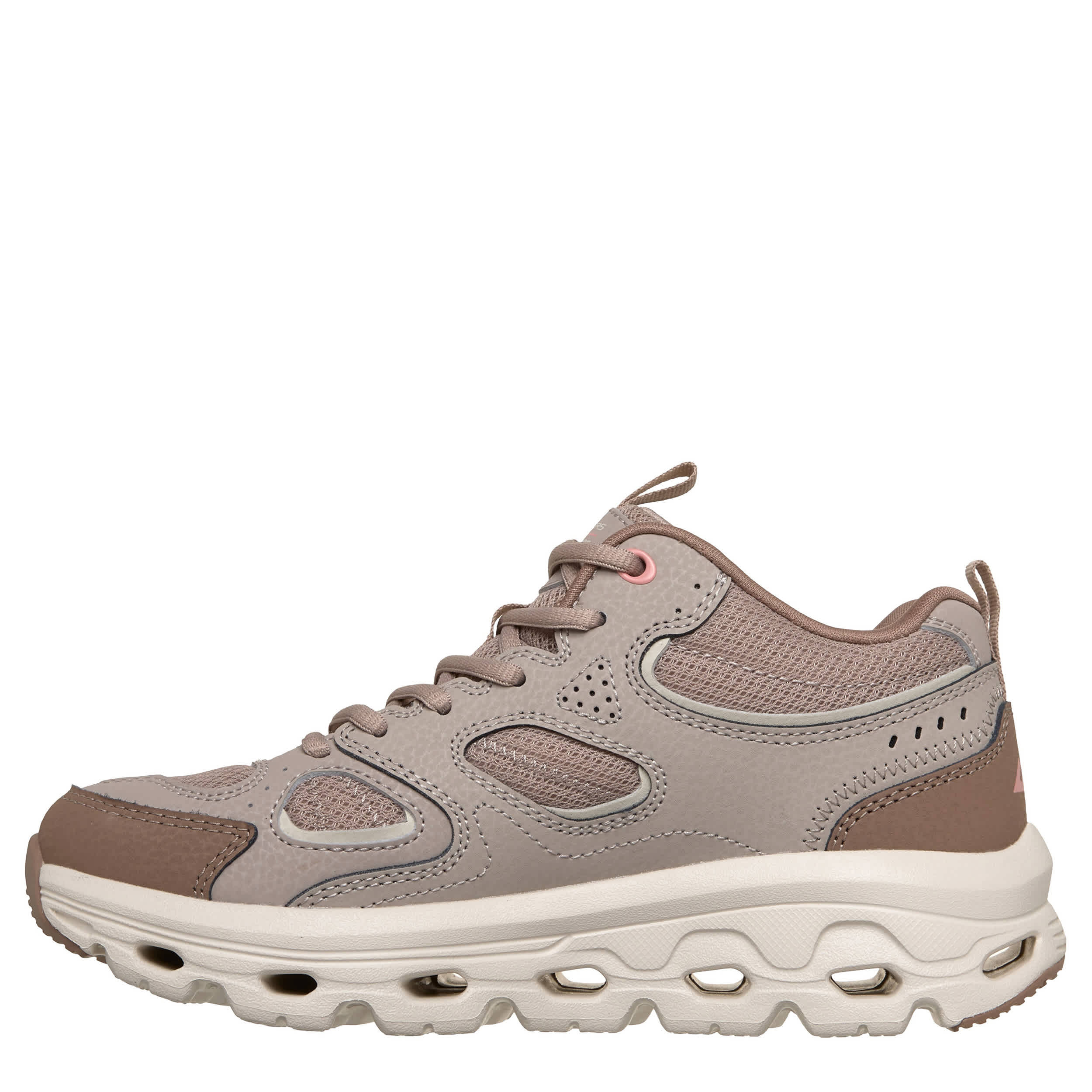 SKECHERS-WOMENS GLIDE-STEP SOLE - BETTY CREEK HIKING BOOT-TAUPE & 