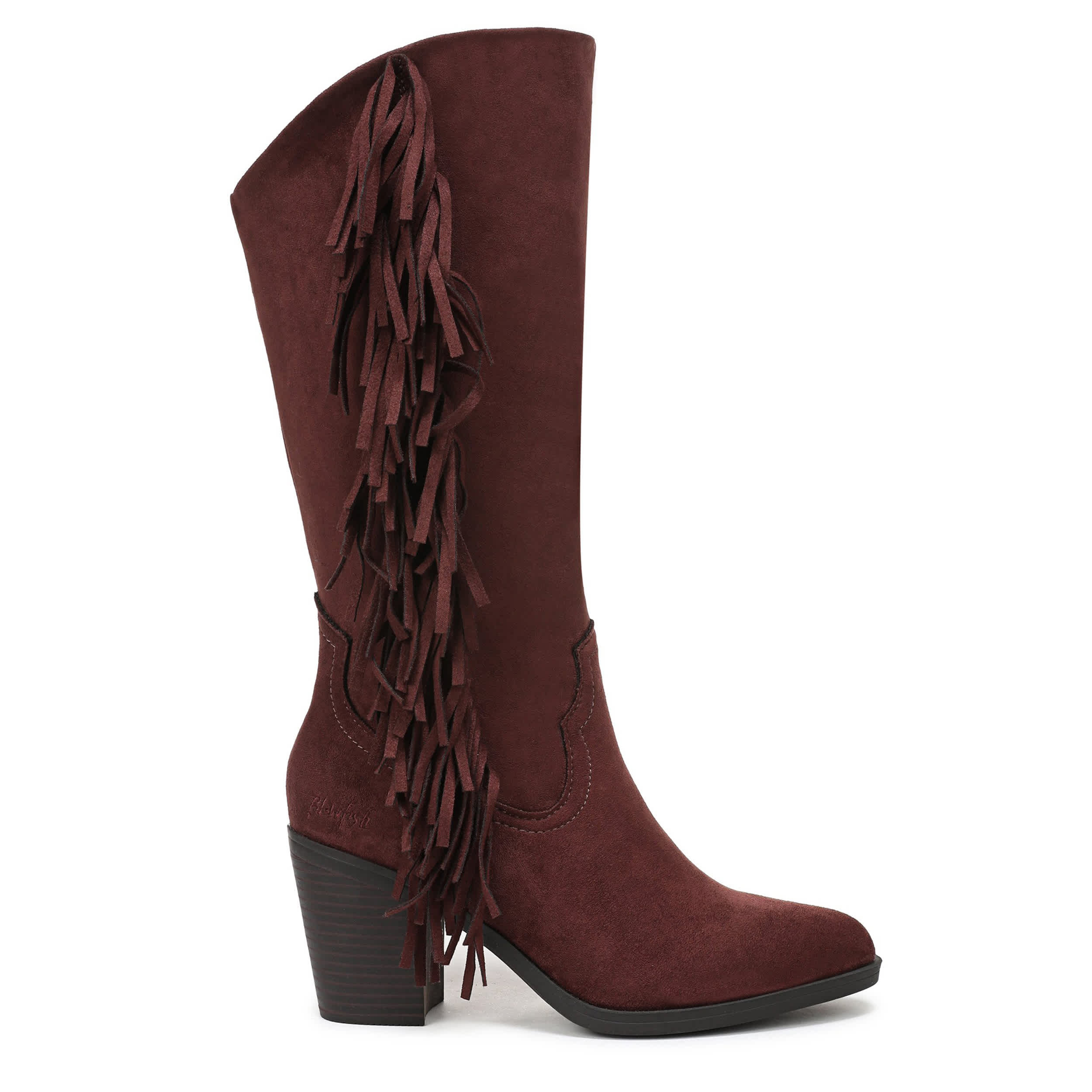 BLOWFISH MALIBU-WOMENS CRISS 2 TALL BOOTS-WINE & 