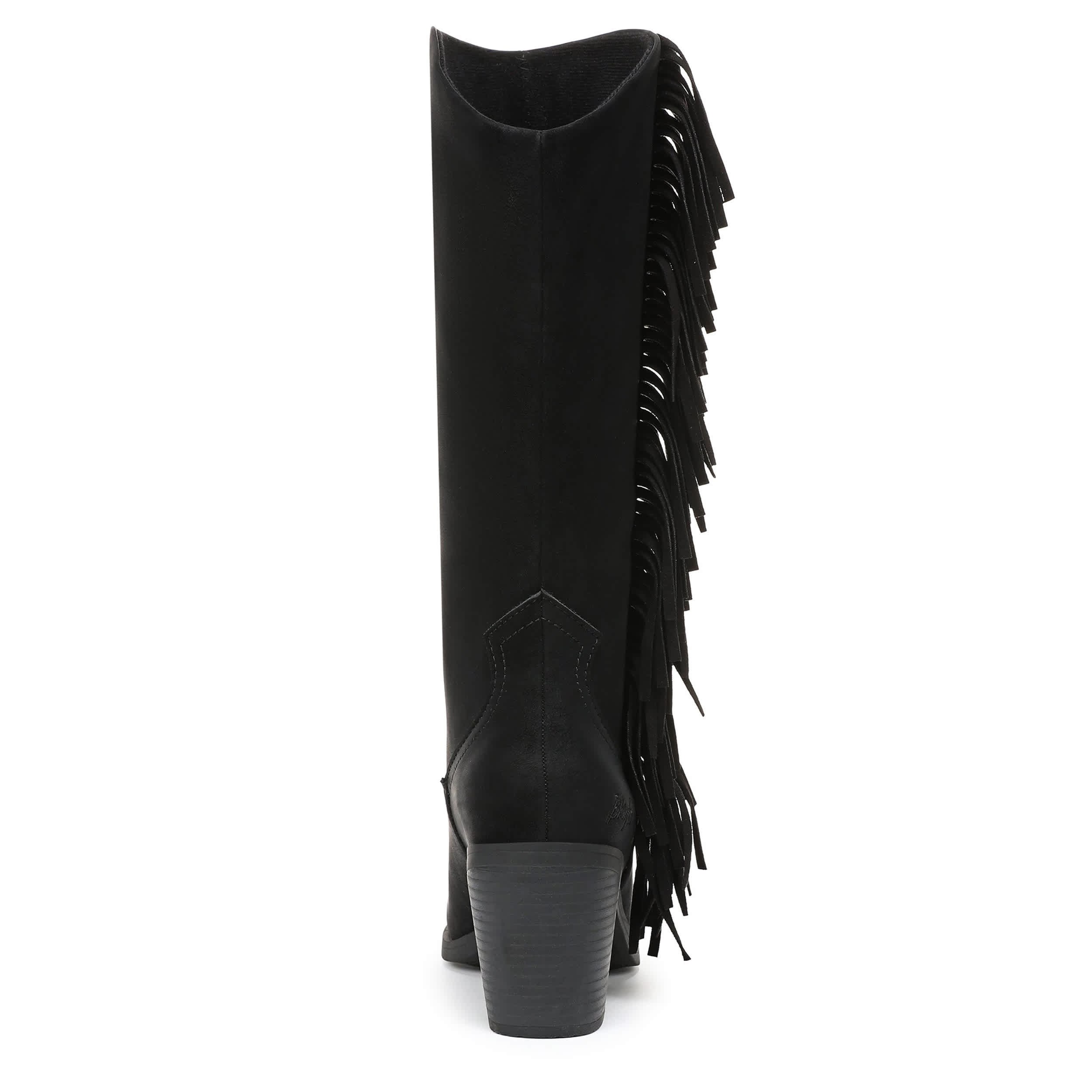 BLOWFISH MALIBU-WOMENS CRISS 2 TALL BOOTS-BLACK & 