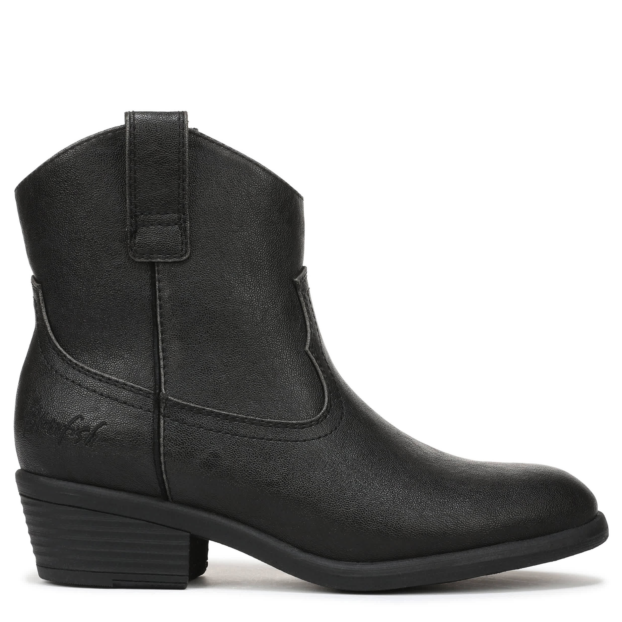 BLOWFISH MALIBU-WOMENS SOUTHWEST WESTERN ANKLE BOOT-BLACK & 