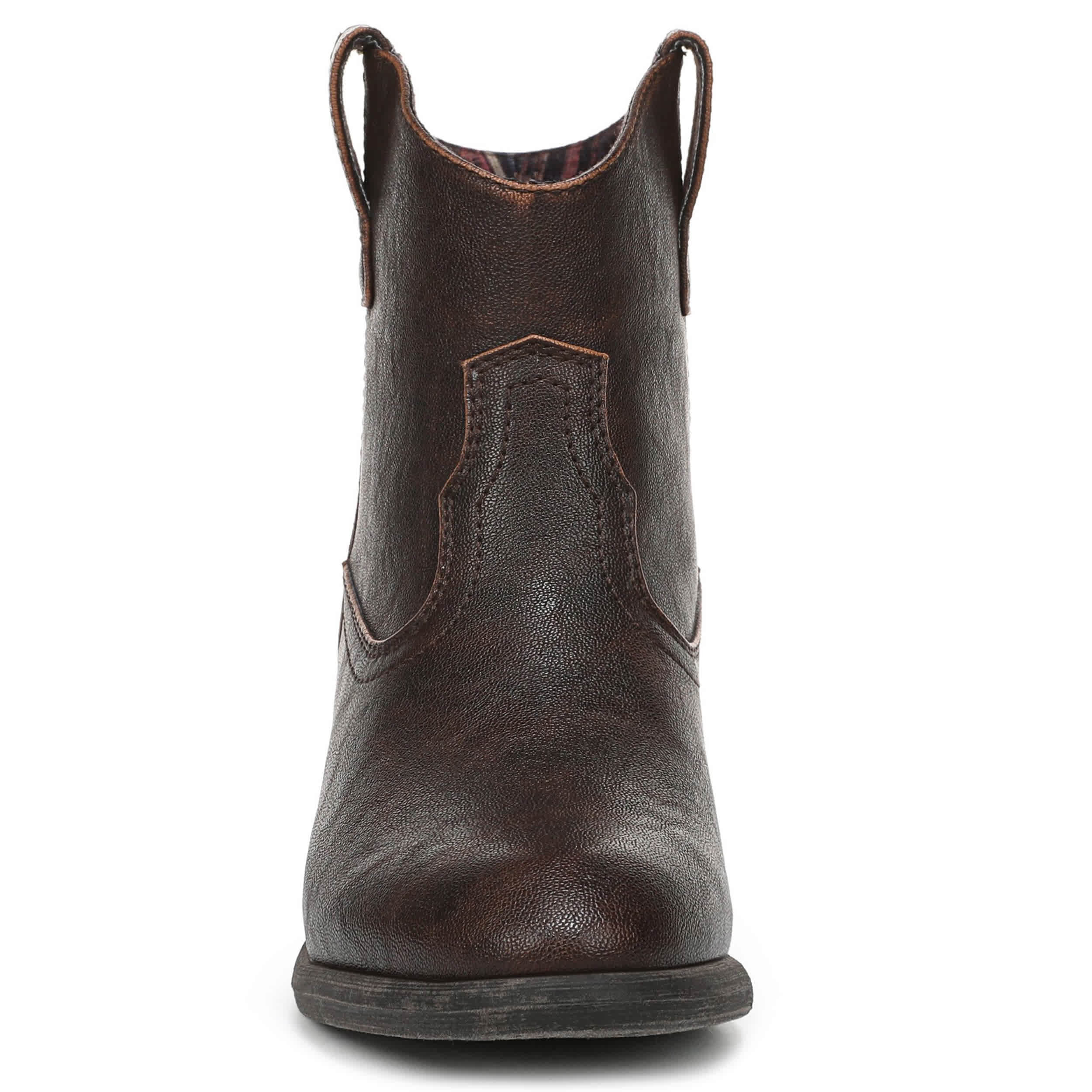 BLOWFISH MALIBU-WOMENS SOUTHWEST WESTERN ANKLE BOOT-BROWN & 