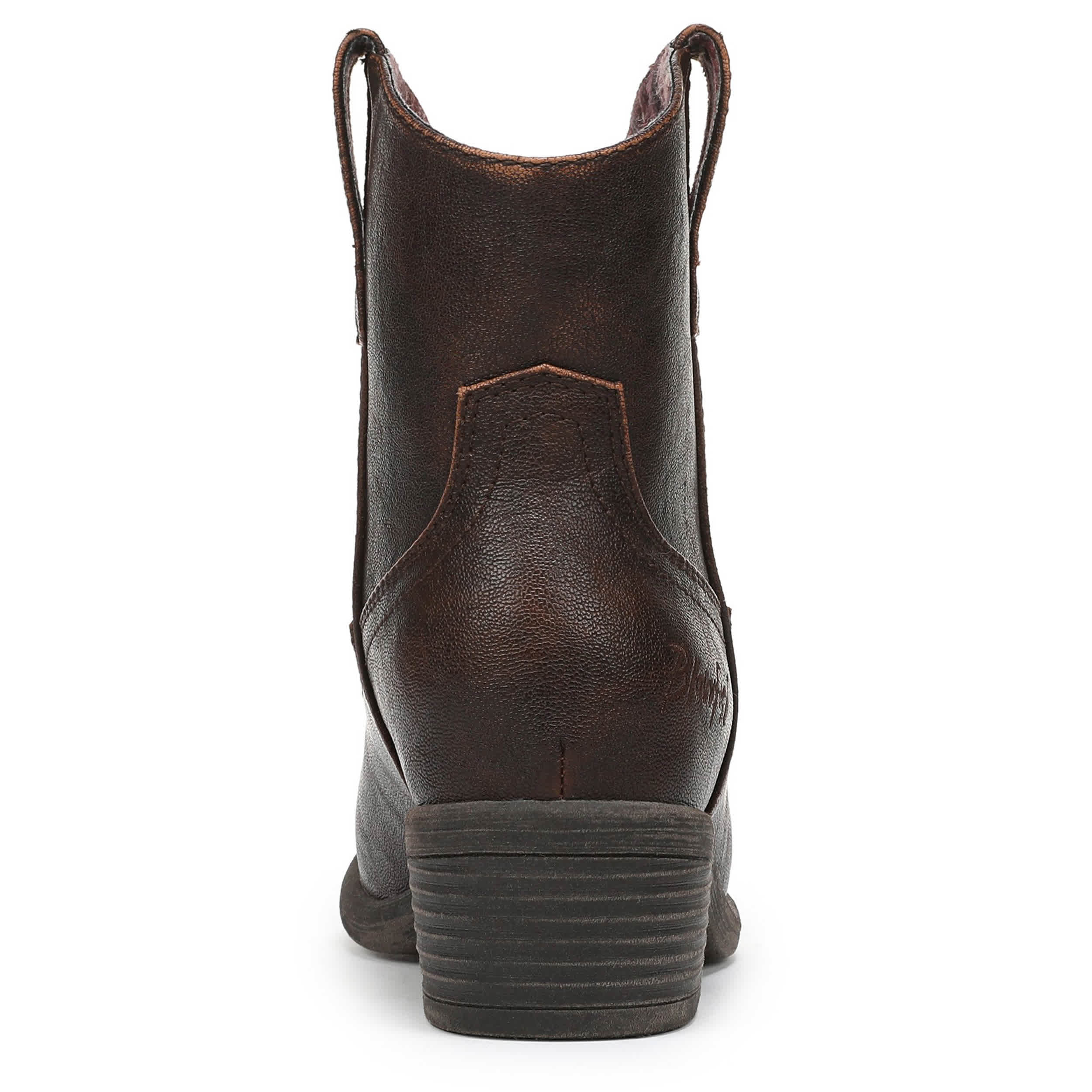 BLOWFISH MALIBU-WOMENS SOUTHWEST WESTERN ANKLE BOOT-BROWN & 