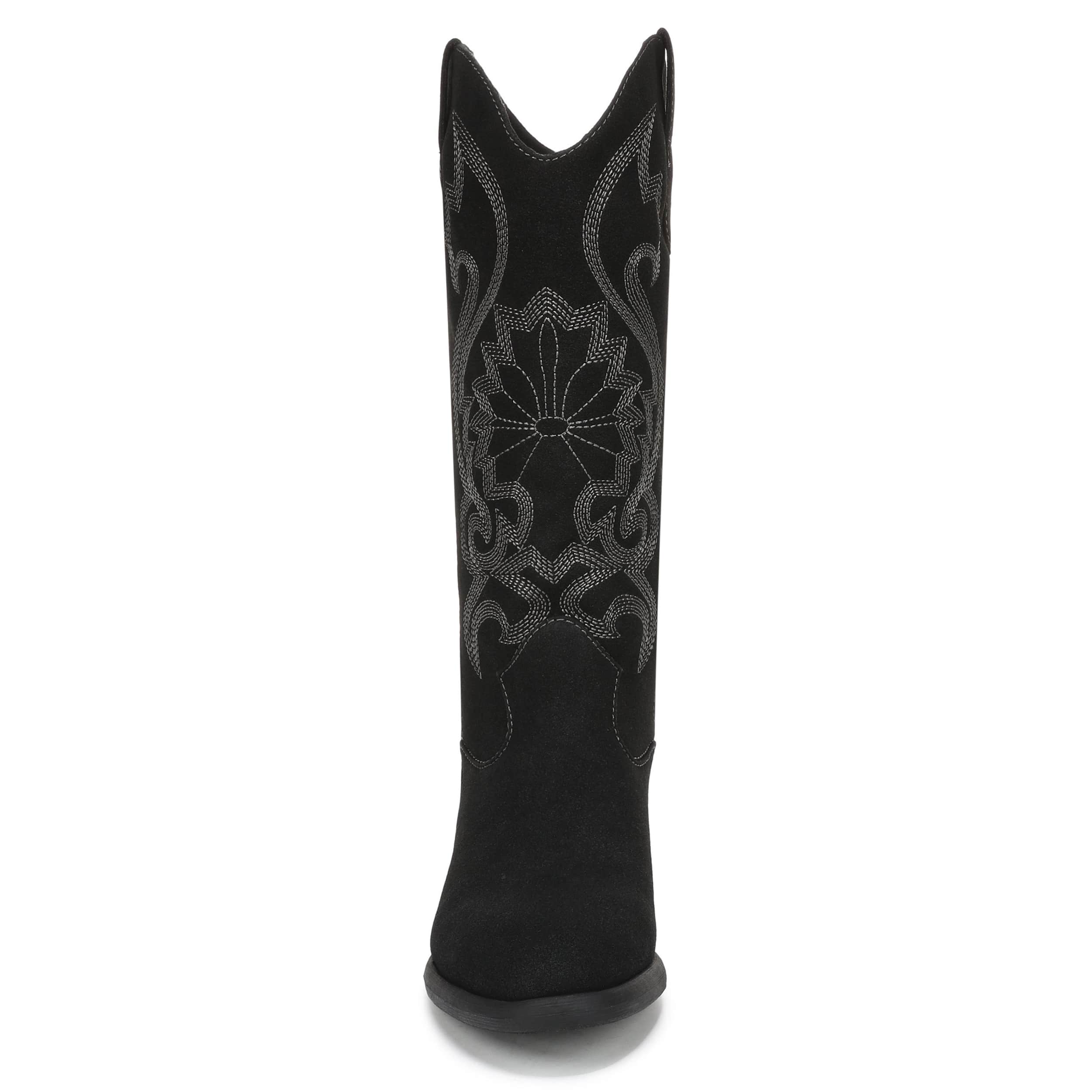 BLOWFISH MALIBU-WOMENS STUTTER WESTERN BOOT-BLACK & 