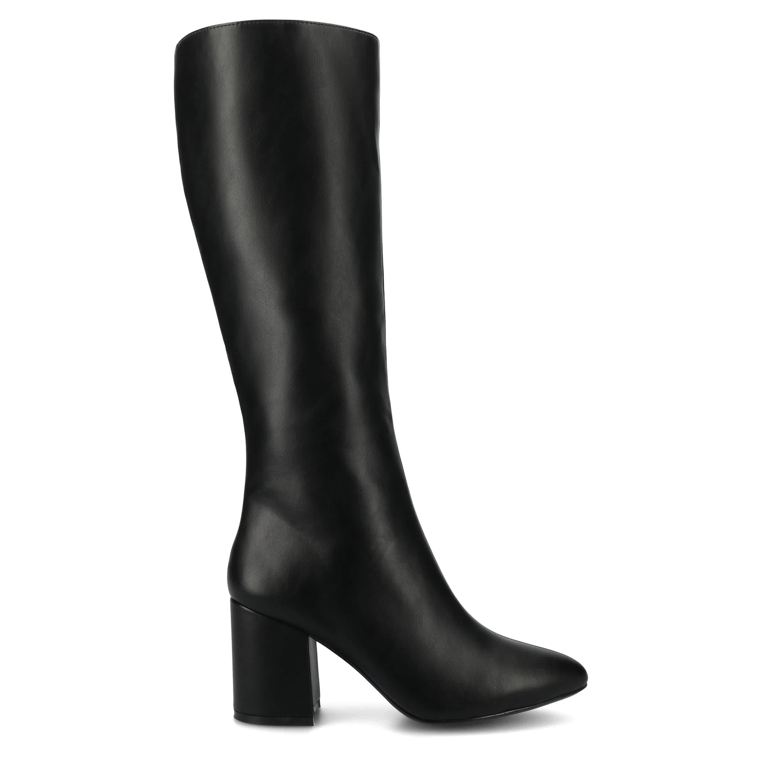 JOURNEE COLLECTION-WOMENS AMEYLIA BOOTS-BLACK & 