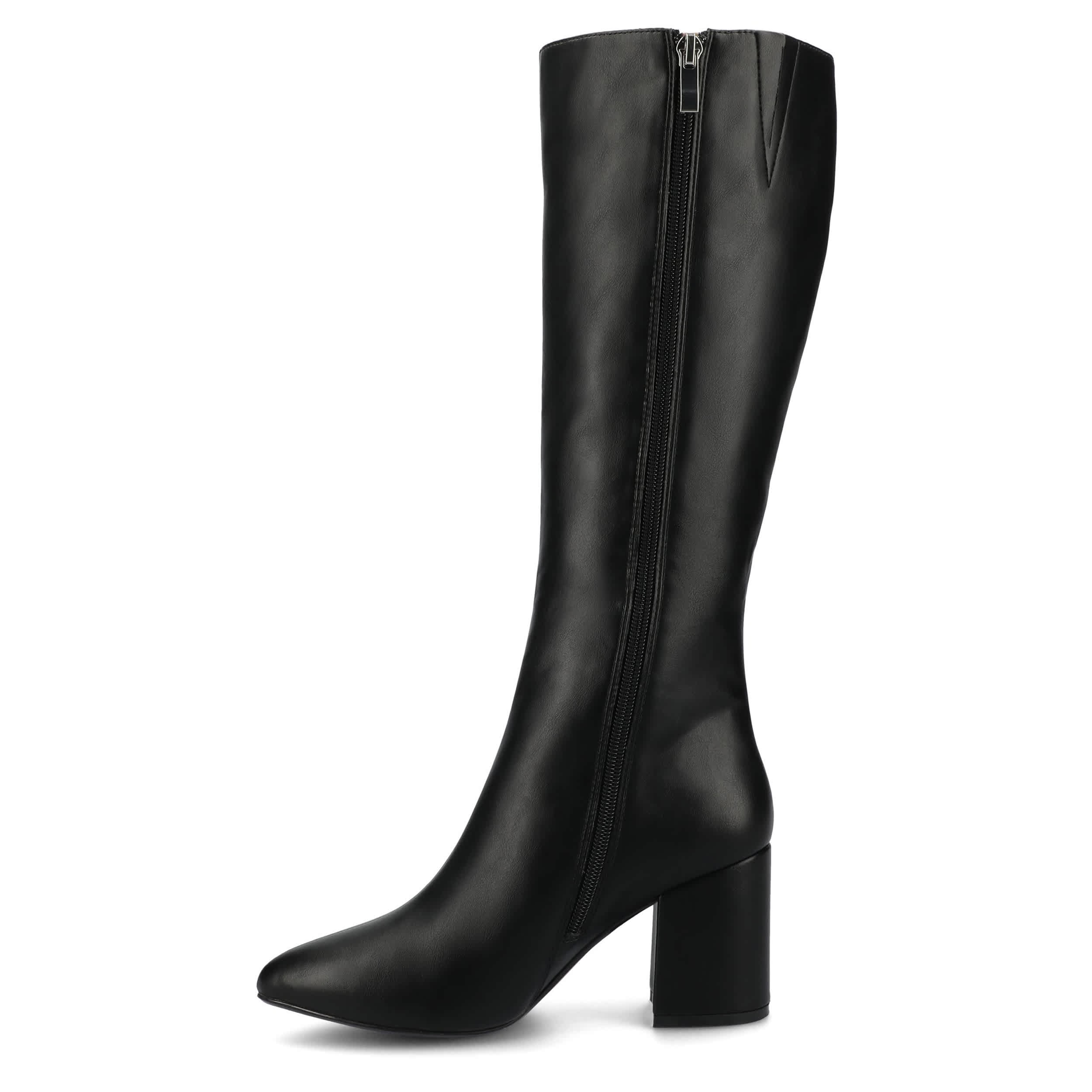 JOURNEE COLLECTION-WOMENS AMEYLIA BOOTS-BLACK & 