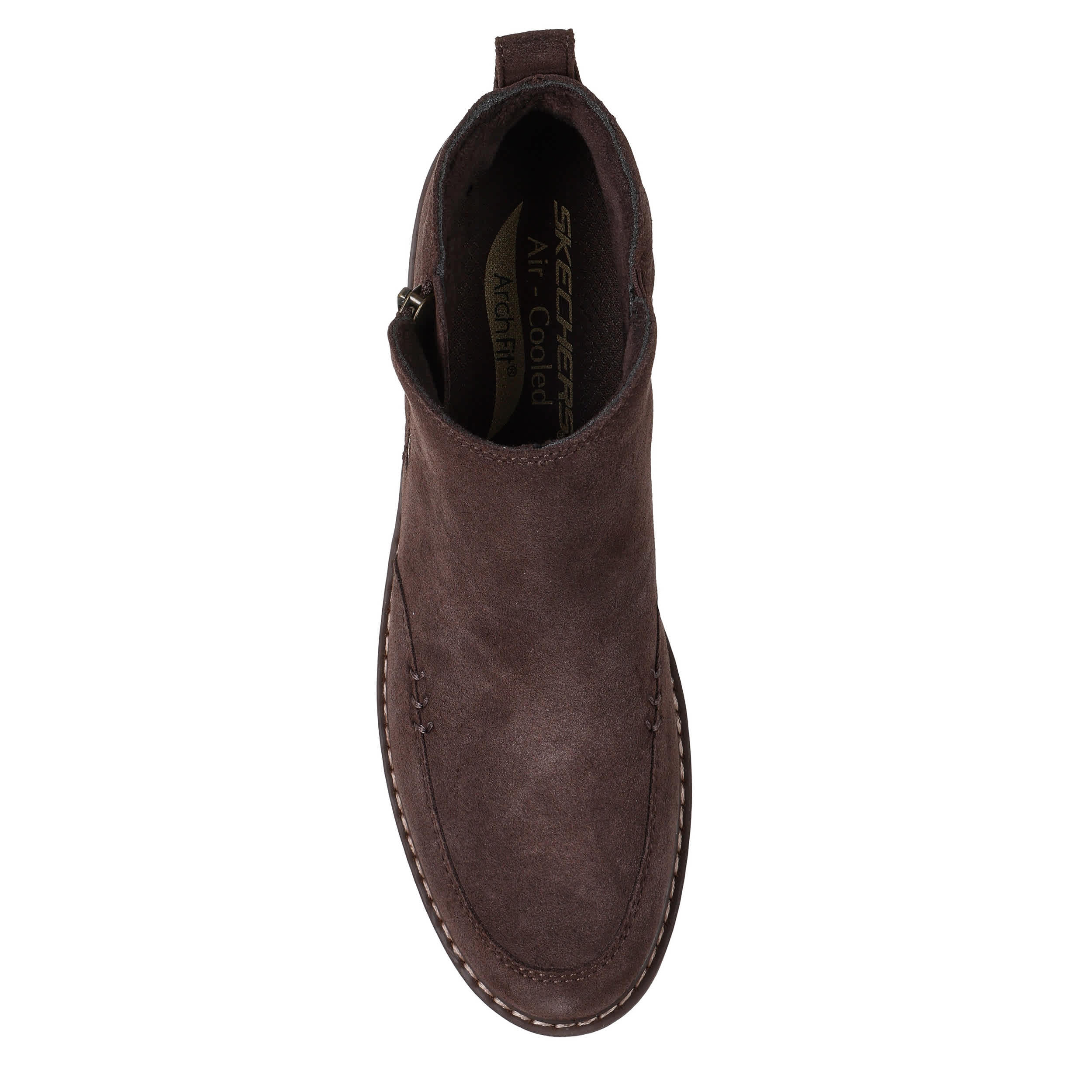 SKECHERS-WOMENS ARCH FIT MOJAVE - BOUNDLESS BLISS BOOT-CHOCOLATE & 