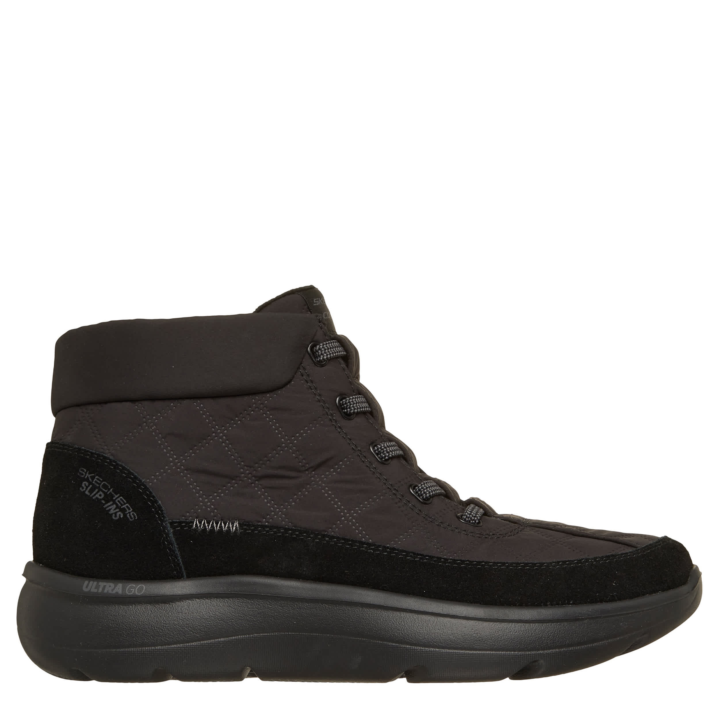 SKECHERS-WOMENS ENCORE COZY DAY-BLACK & 