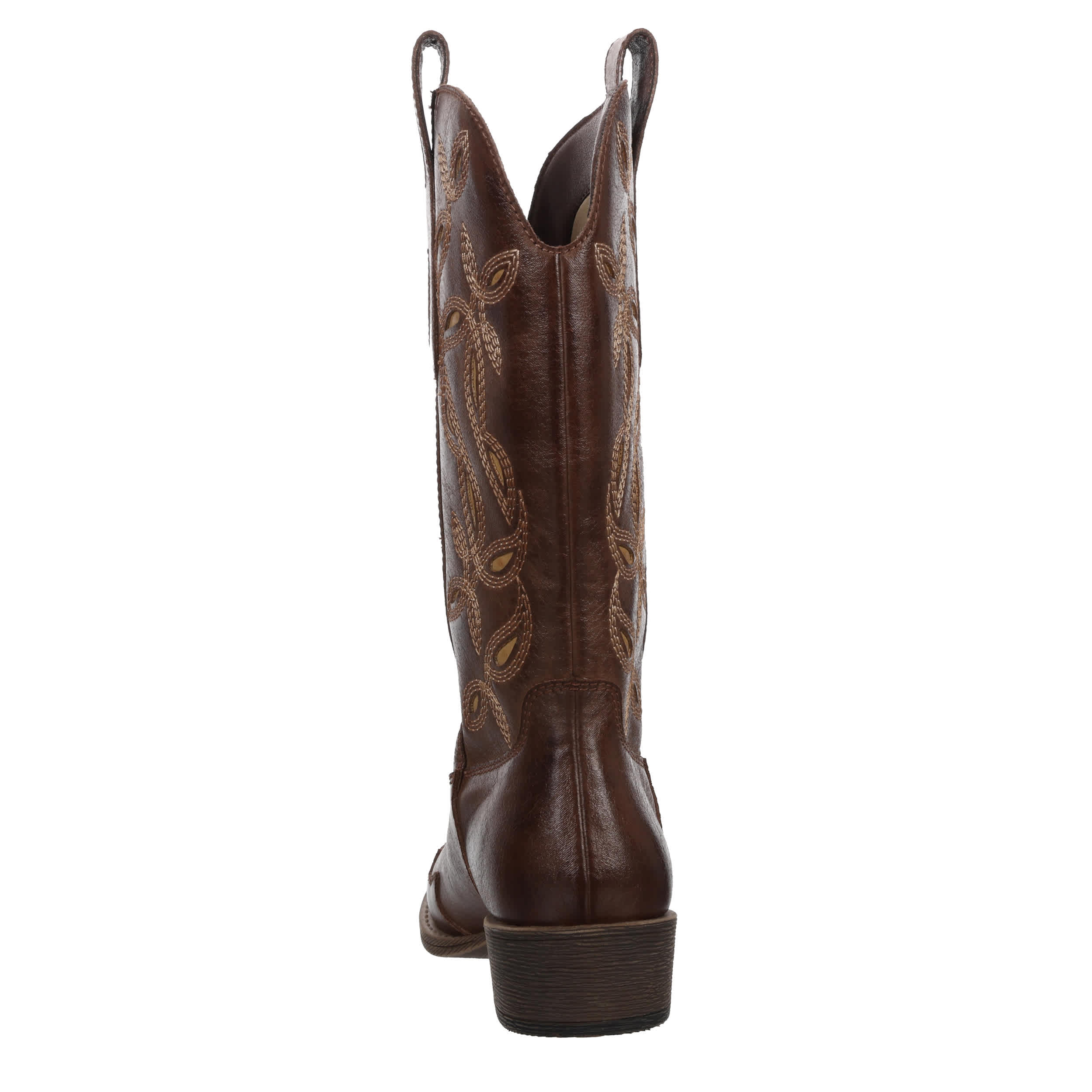 COCONUTS-WOMENS HONDO WESTERN BOOT-CHOCOLATE & BEIGE