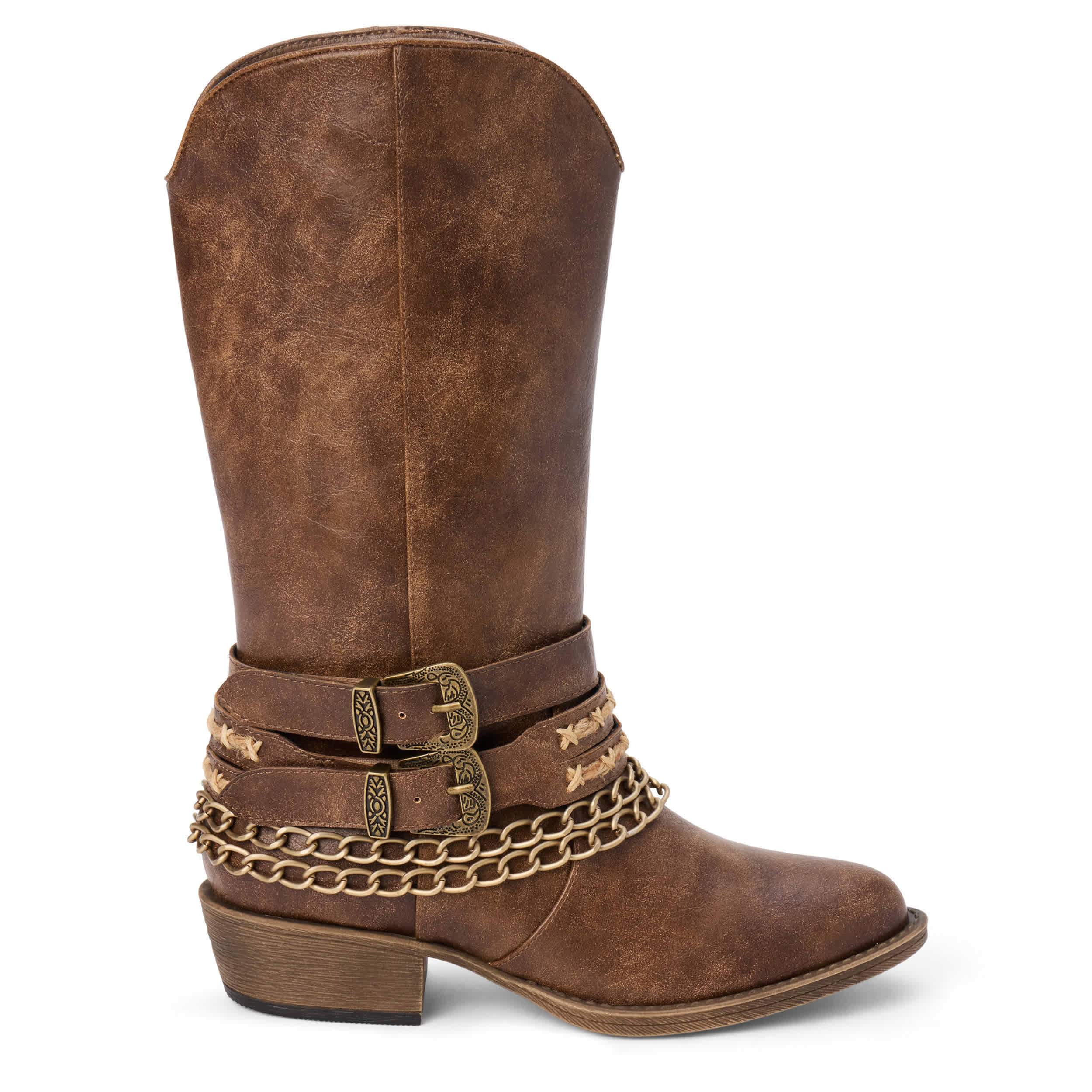 COCONUTS-WOMENS BILLY WESTERN BOOT-BROWN & 