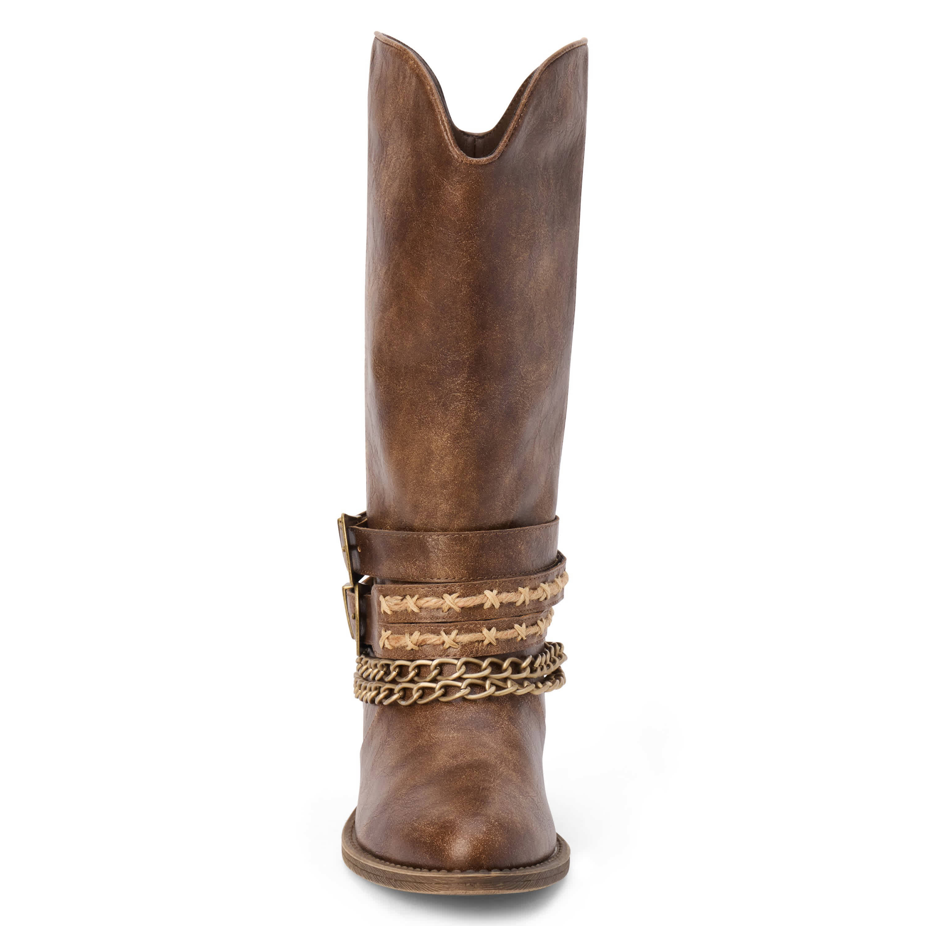 COCONUTS-WOMENS BILLY WESTERN BOOT-BROWN & 