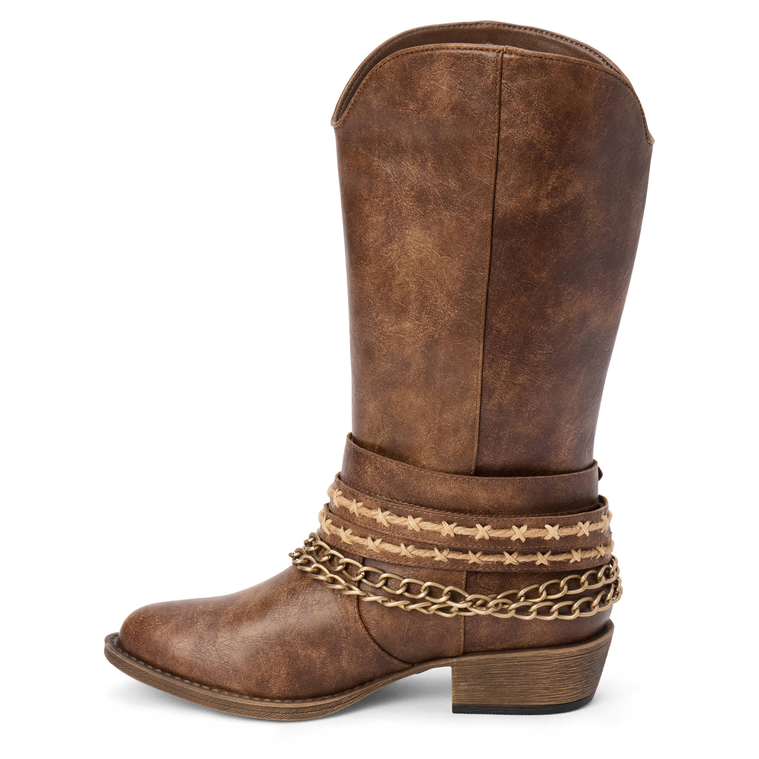 COCONUTS-WOMENS BILLY WESTERN BOOT-BROWN & 
