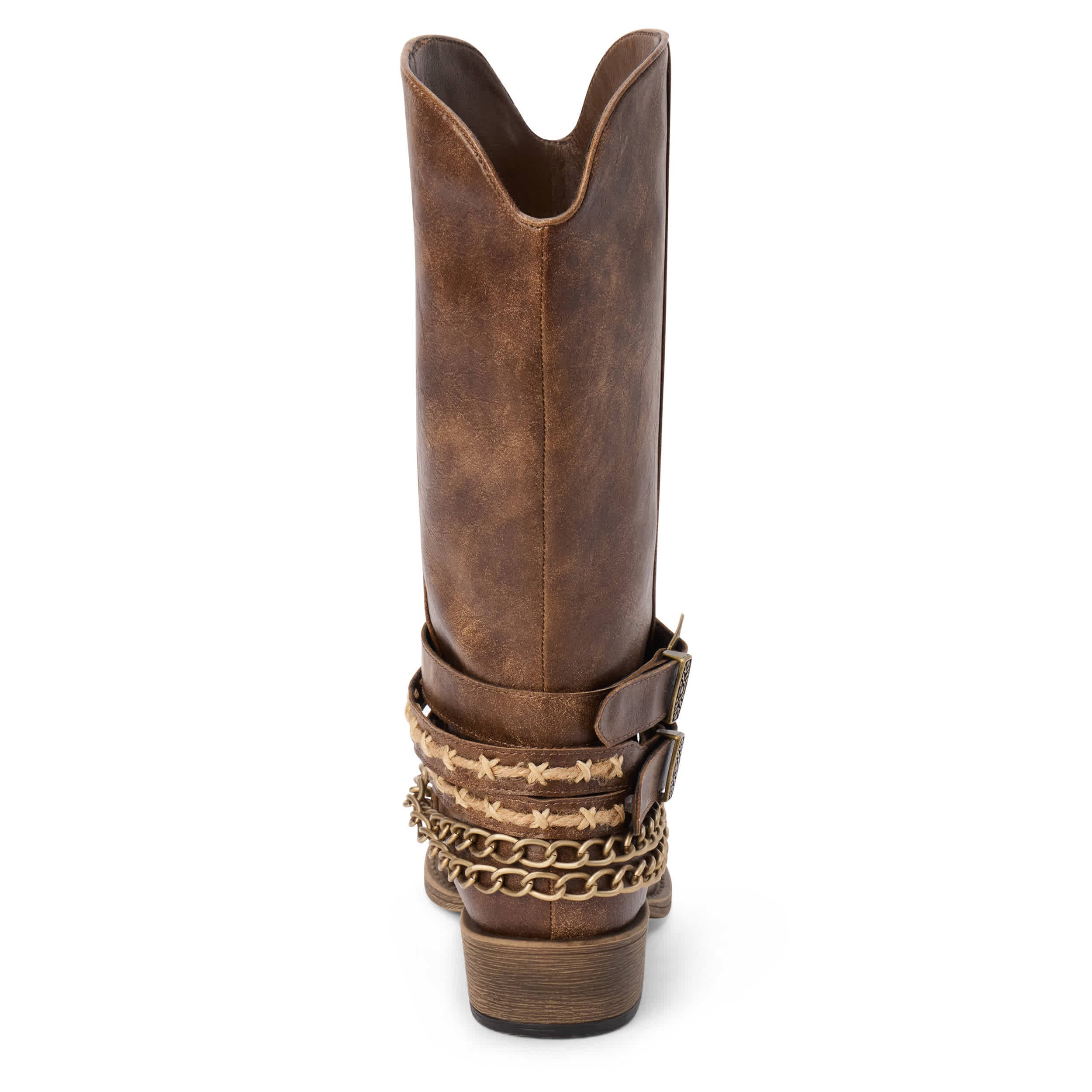 COCONUTS-WOMENS BILLY WESTERN BOOT-BROWN & 