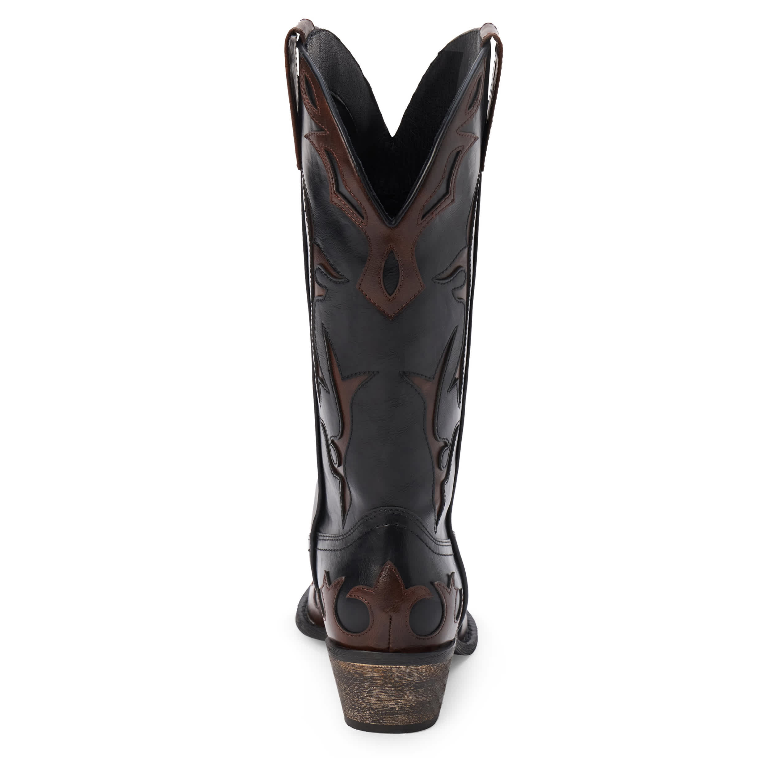 COCONUTS-WOMENS WYLIE WESTERN BOOT-BLACK & ESPRESSO