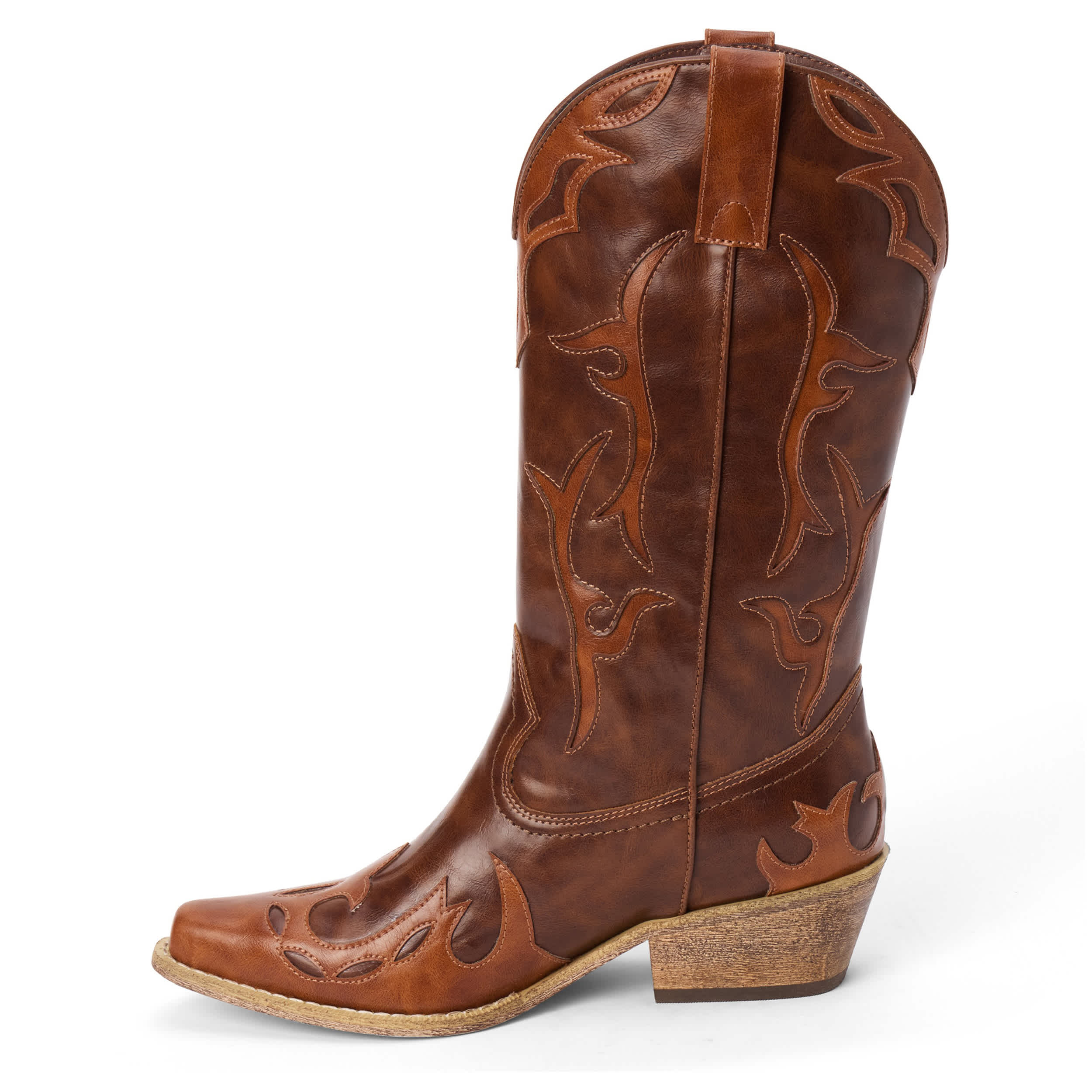 COCONUTS-WOMENS WYLIE WESTERN BOOT-BROWN & BRONZE