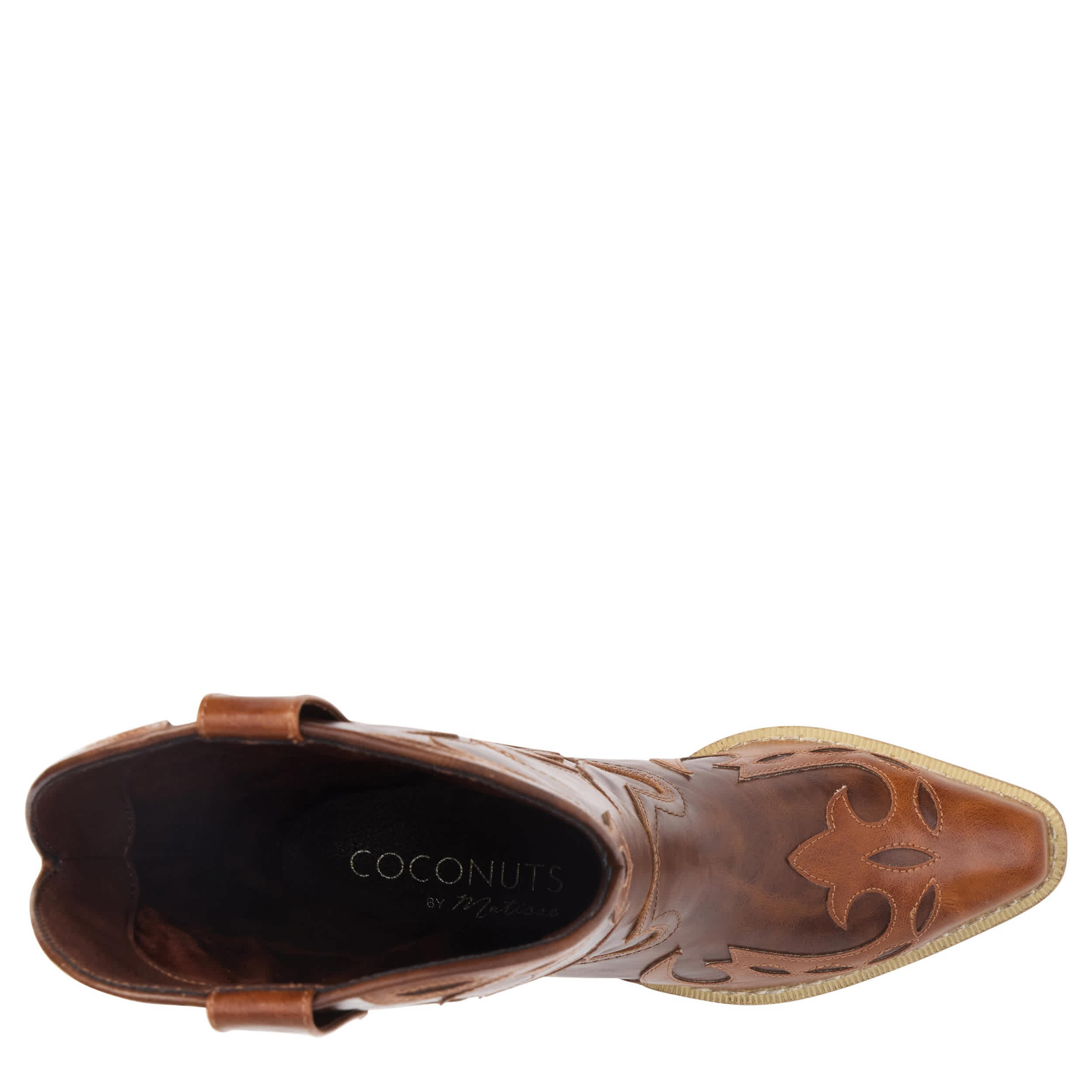 COCONUTS-WOMENS WYLIE WESTERN BOOT-BROWN & BRONZE