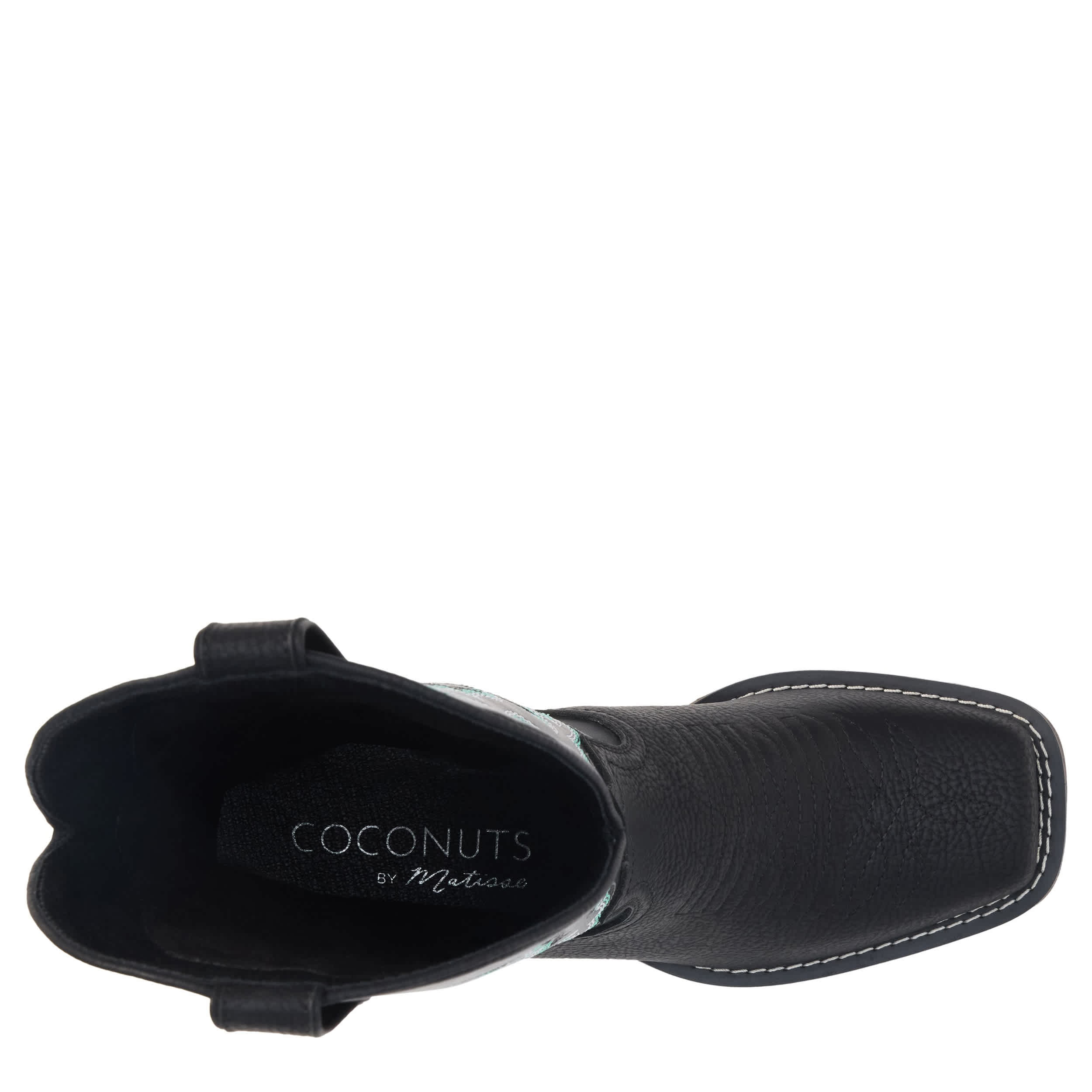 COCONUTS-WOMENS ROWDY WESTERN BOOT-BLACK & 