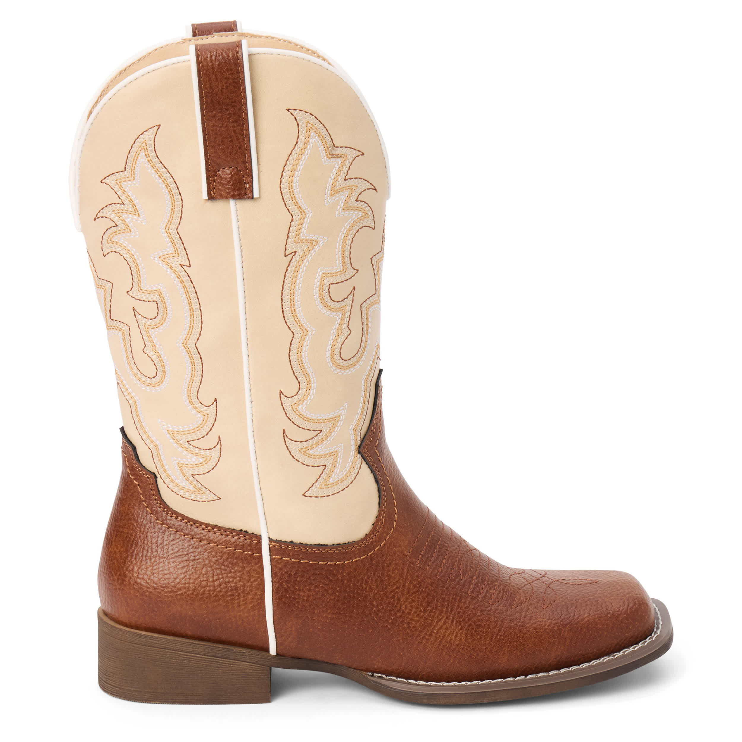 COCONUTS-WOMENS ROWDY WESTERN BOOT-LATTE & COGNAC