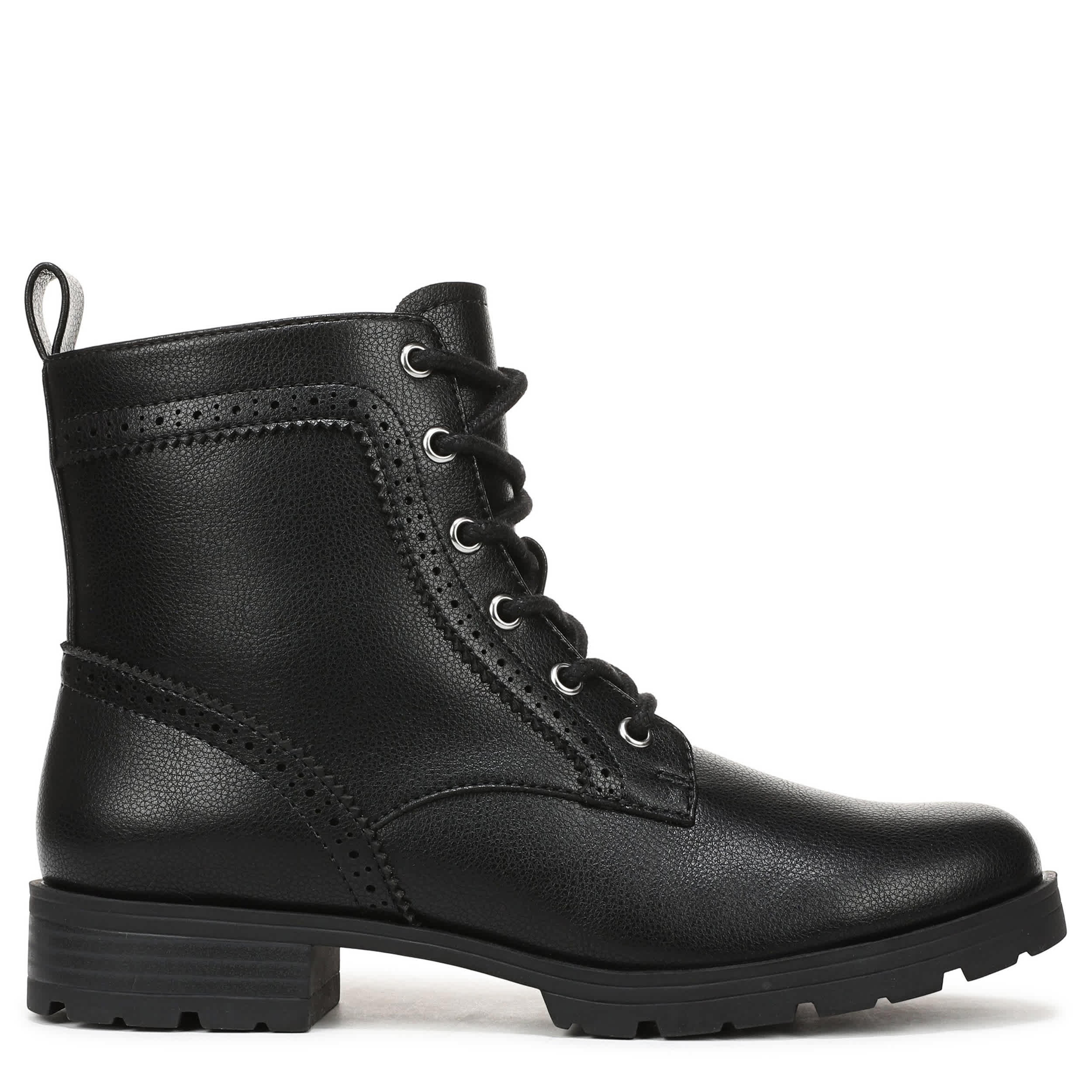 LIFESTRIDE-WOMENS LENA COMBAT BOOT-BLACK & 