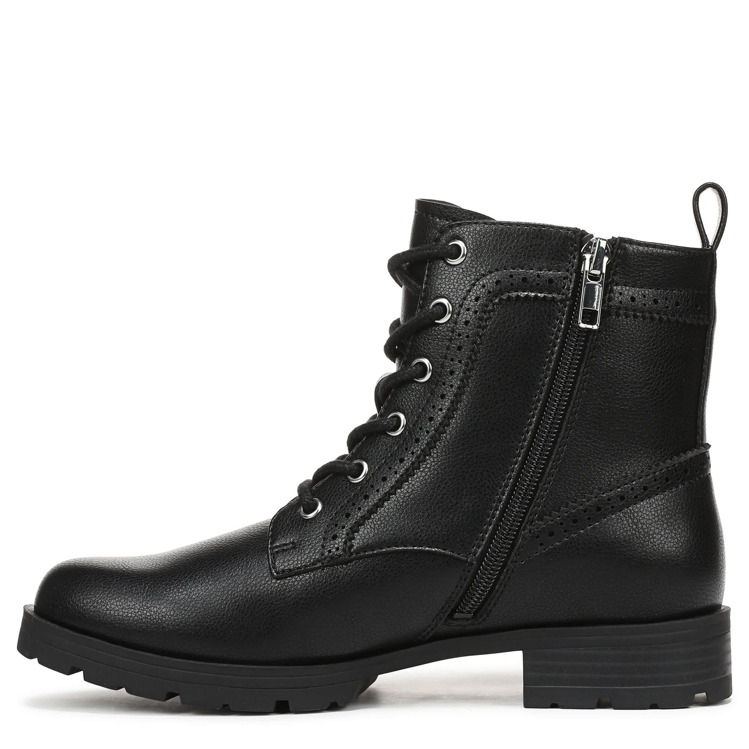 LIFESTRIDE-WOMENS LENA COMBAT BOOT-BLACK & 