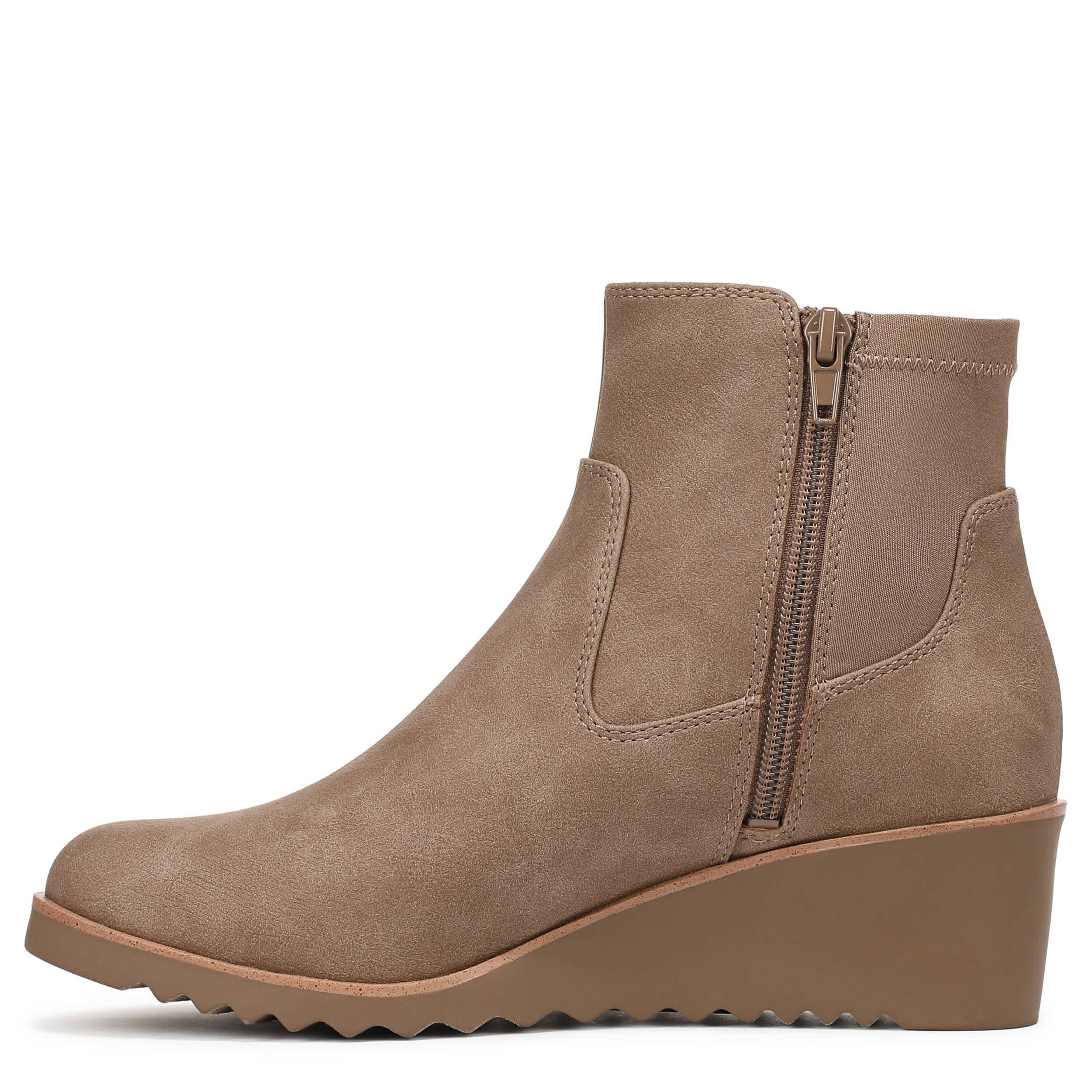 LIFESTRIDE-WOMENS ZIONNE WEDGE BOOT-WHEAT & TAN