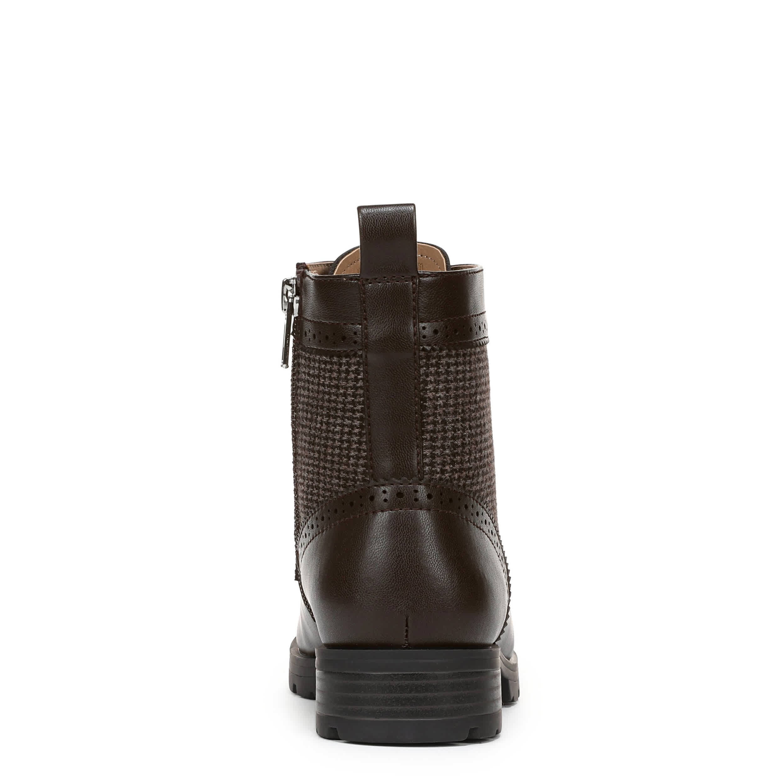 LIFESTRIDE-WOMENS LENA COMBAT BOOT-CHOCOLATE & 