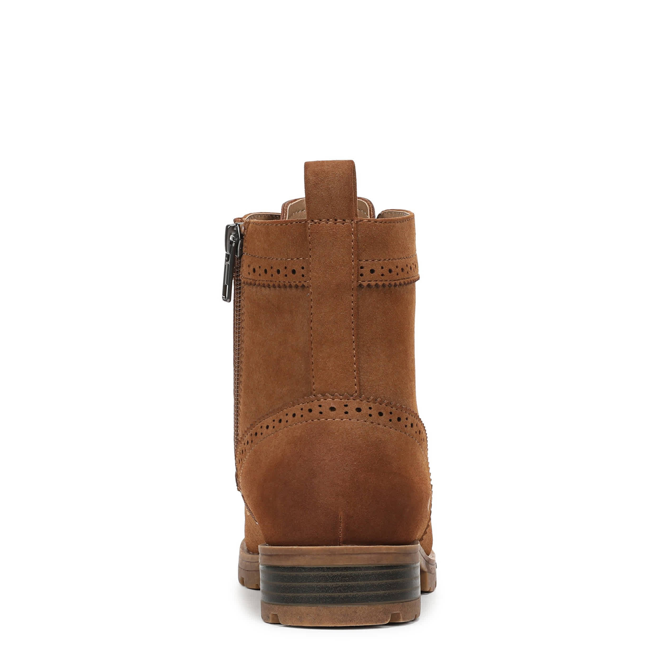 LIFESTRIDE-WOMENS LENA COMBAT BOOT-DARK TAN & 