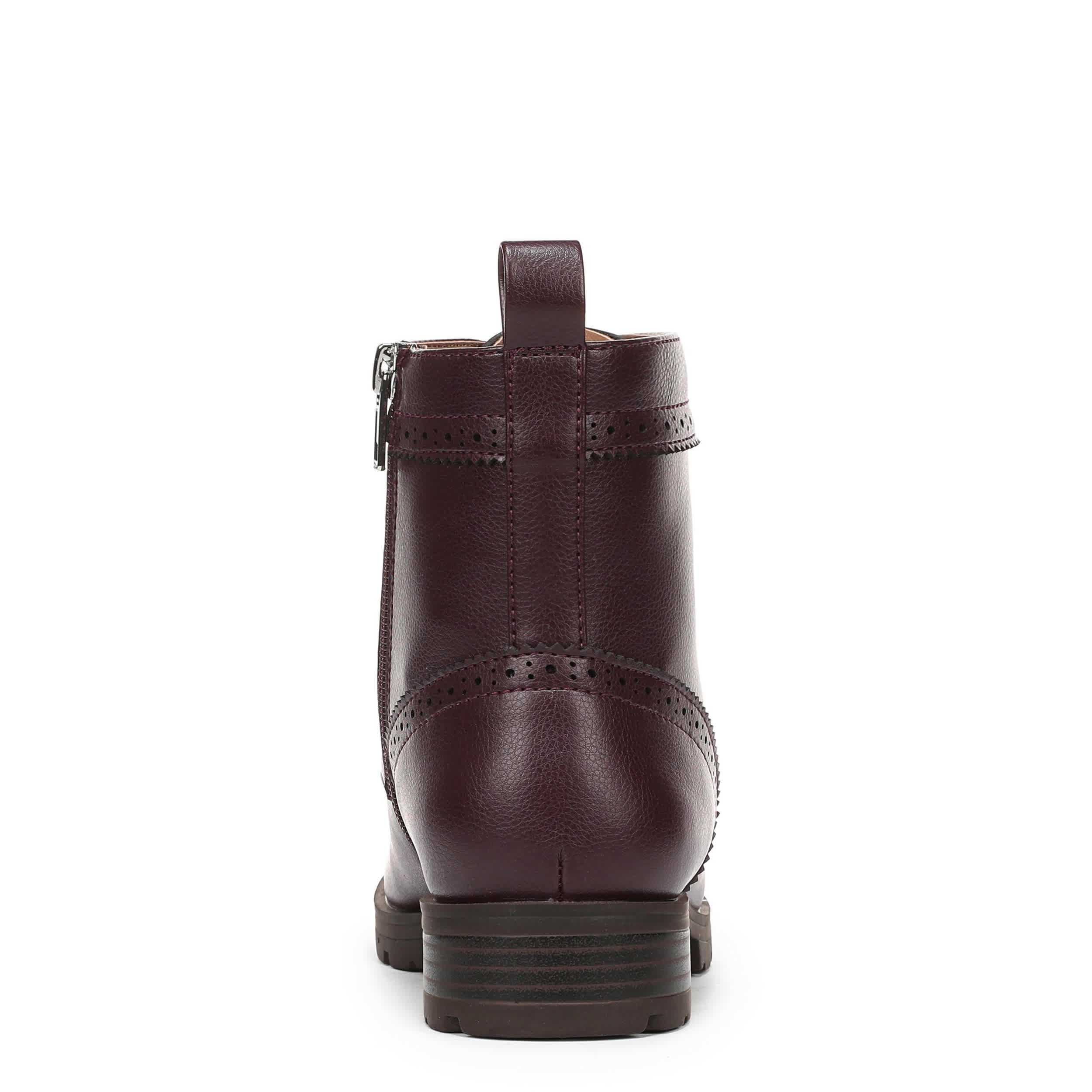 LIFESTRIDE-WOMENS LENA COMBAT BOOT-CHOCOLATE & 
