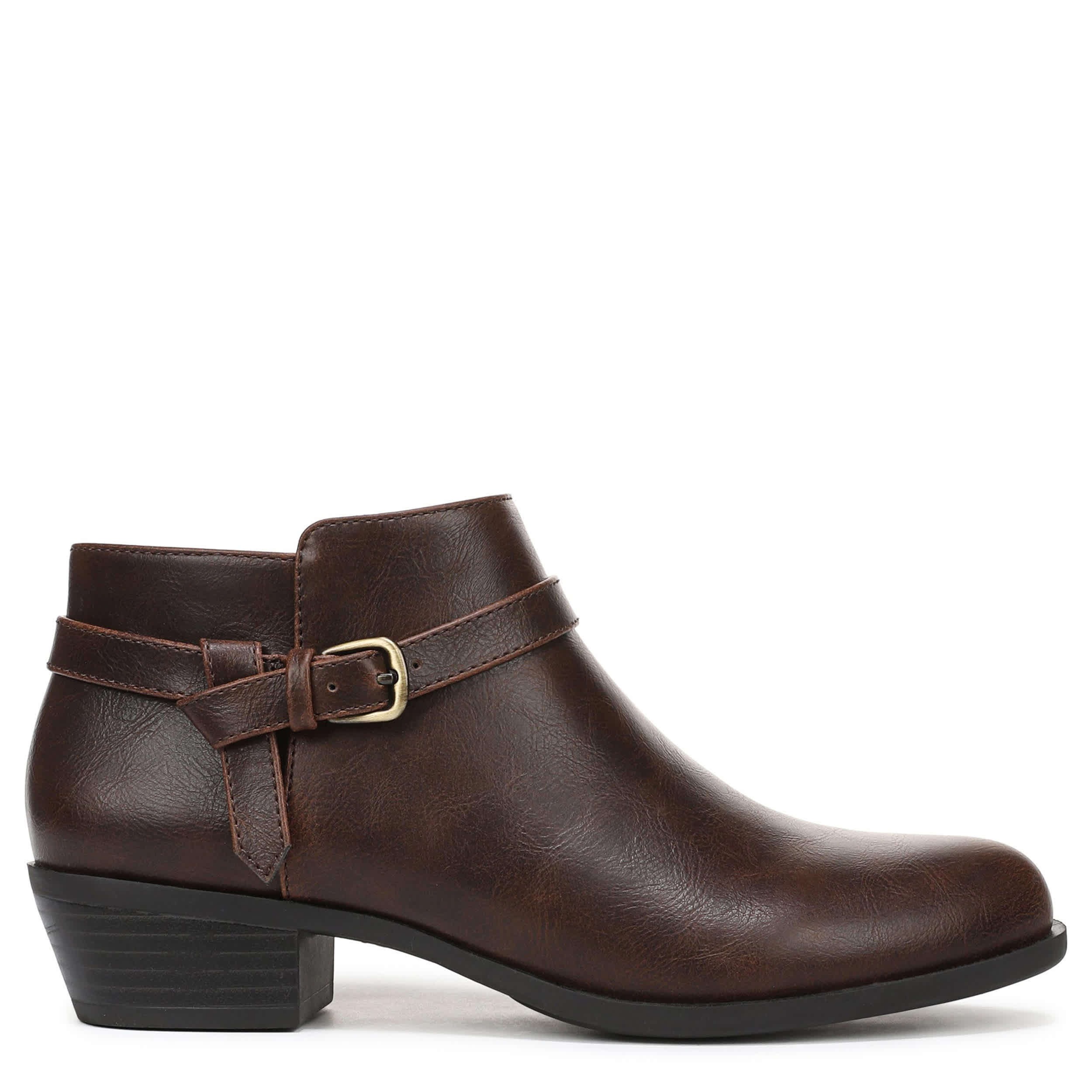 LIFESTRIDE-WOMENS ADA BOOTIE-DARK BROWN & 