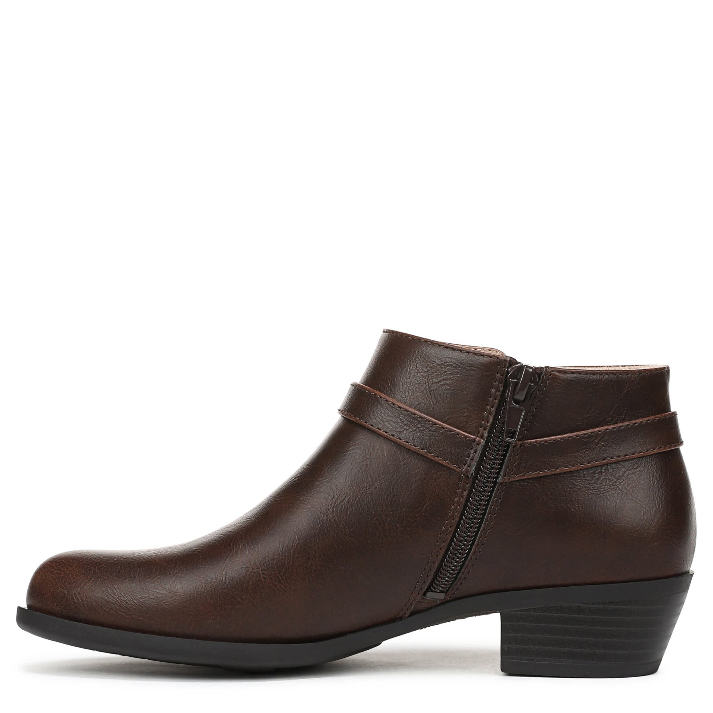 LIFESTRIDE-WOMENS ADA BOOTIE-DARK BROWN & 