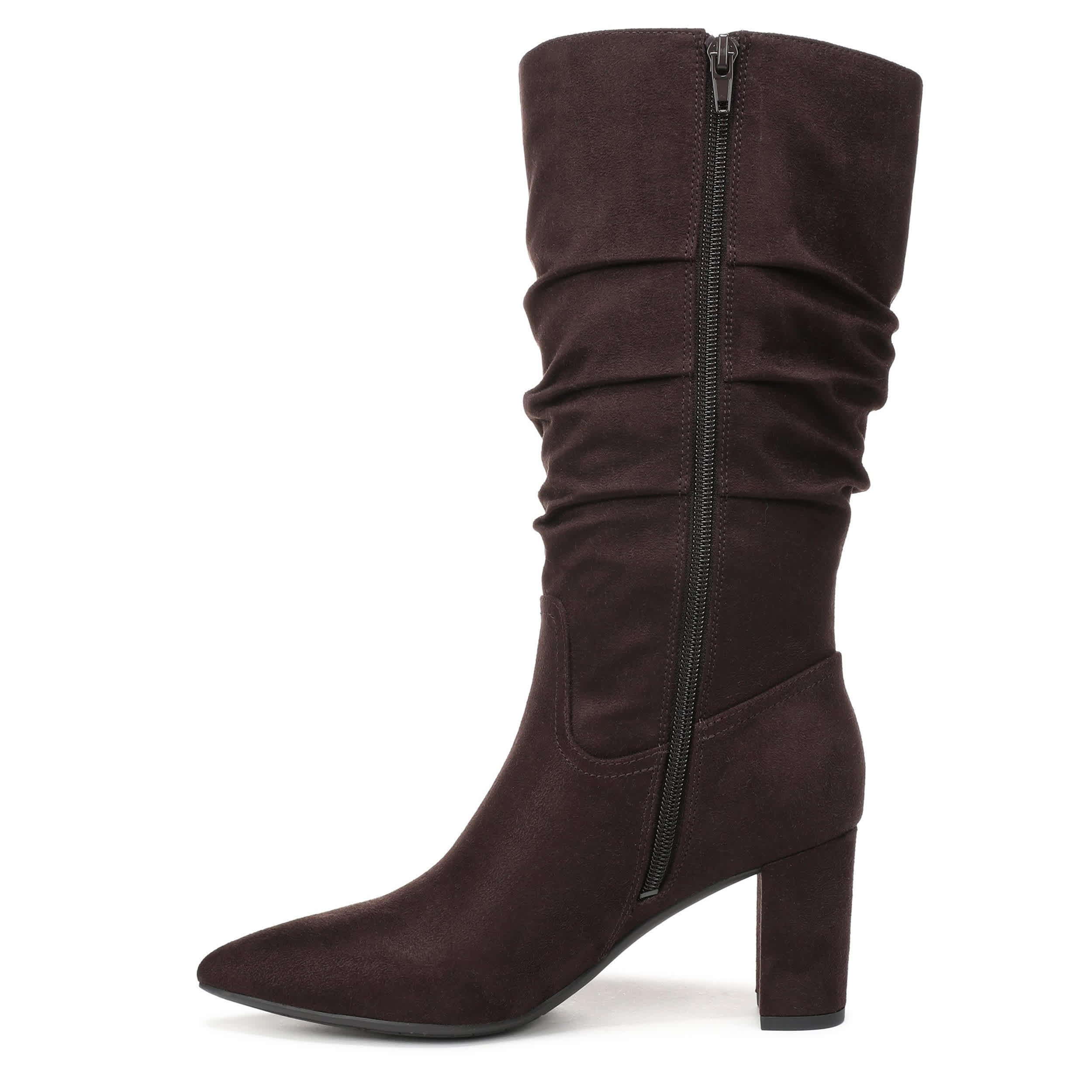 LIFESTRIDE-WOMENS RENEE TALL BOOT-DARK BROWN & 