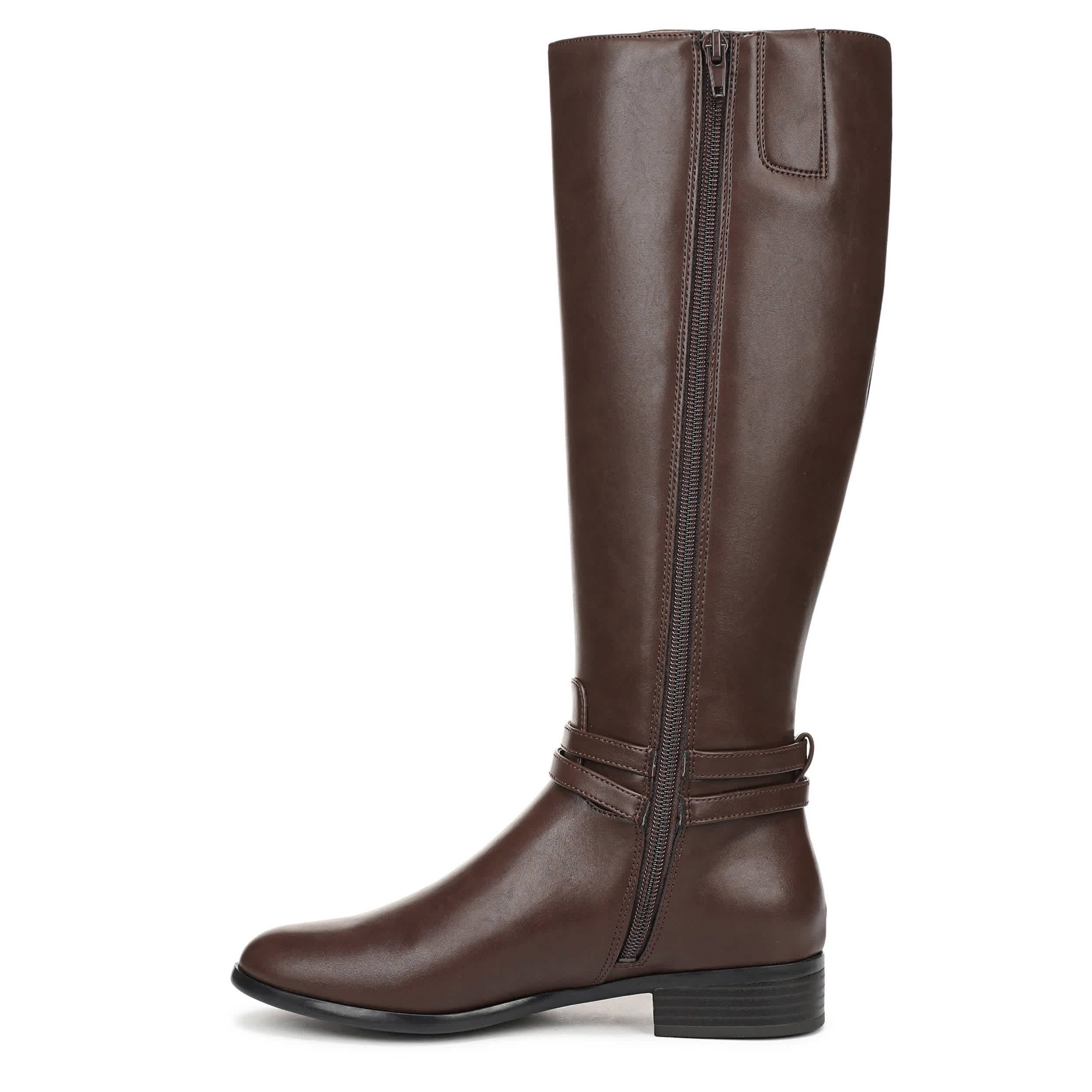LIFESTRIDE-WOMENS SCOUT TALL BOOT-DARK BROWN & 