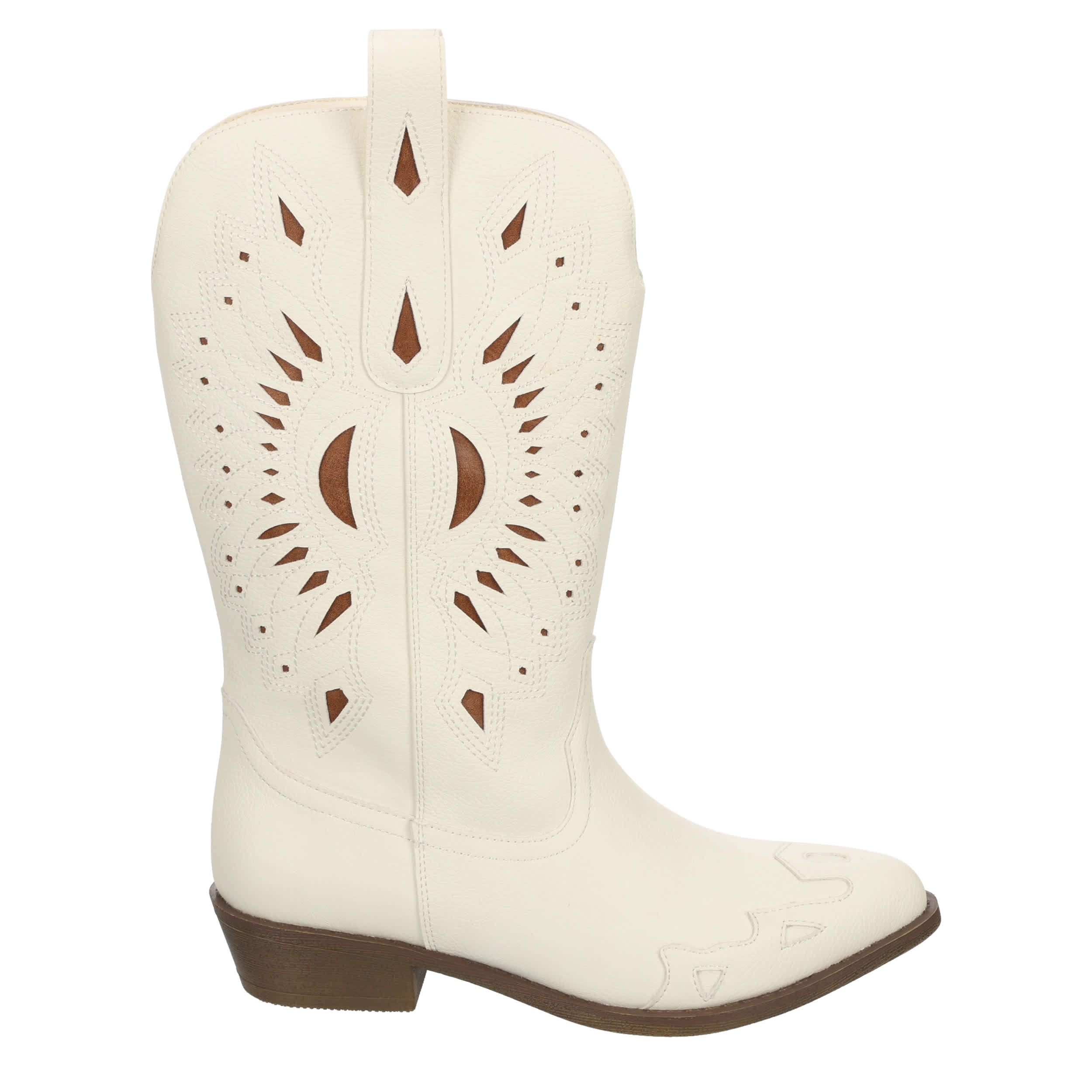 COCONUTS-WOMENS BANDERA WESTERN BOOT-OFF WHITE & TAN