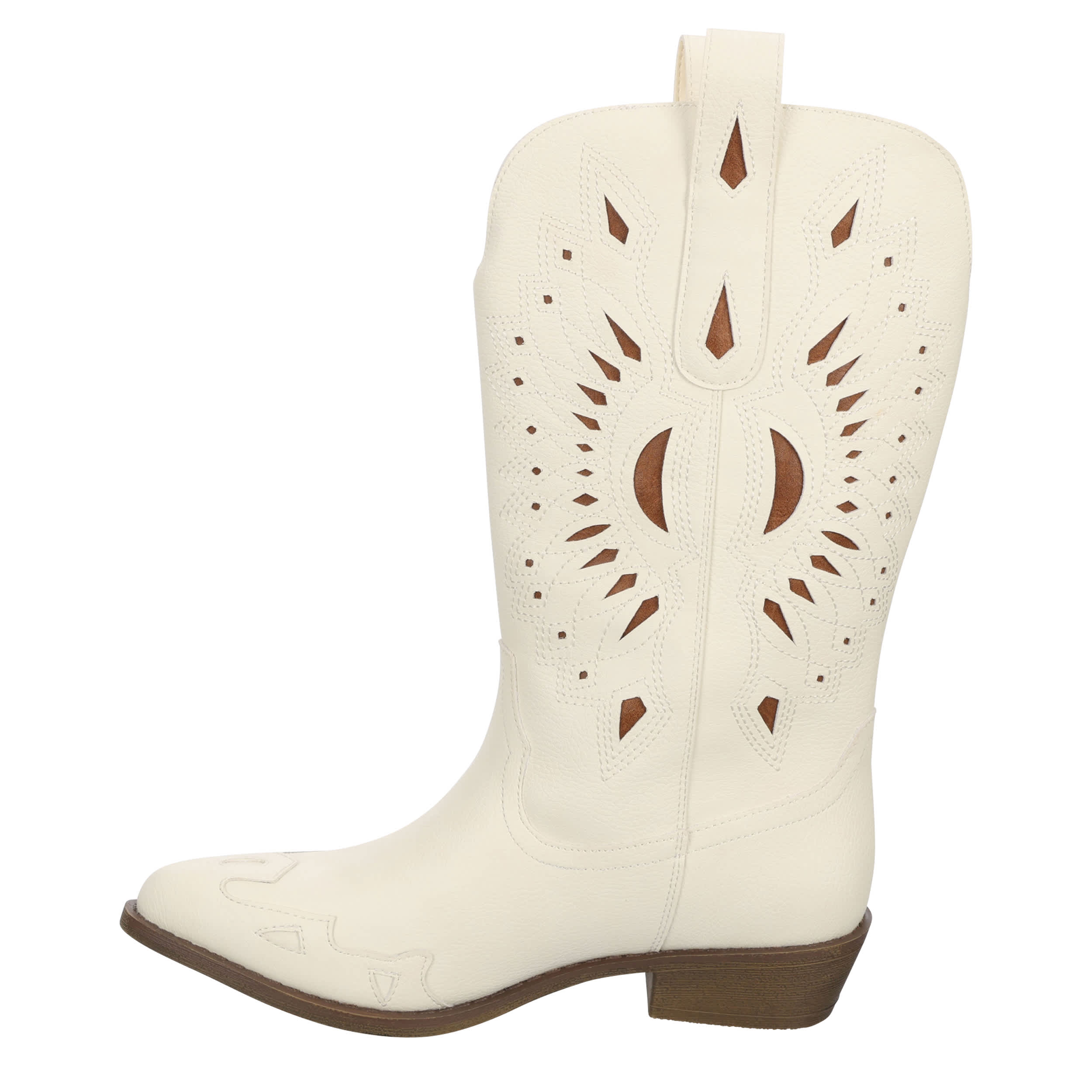 COCONUTS-WOMENS BANDERA WESTERN BOOT-OFF WHITE & TAN