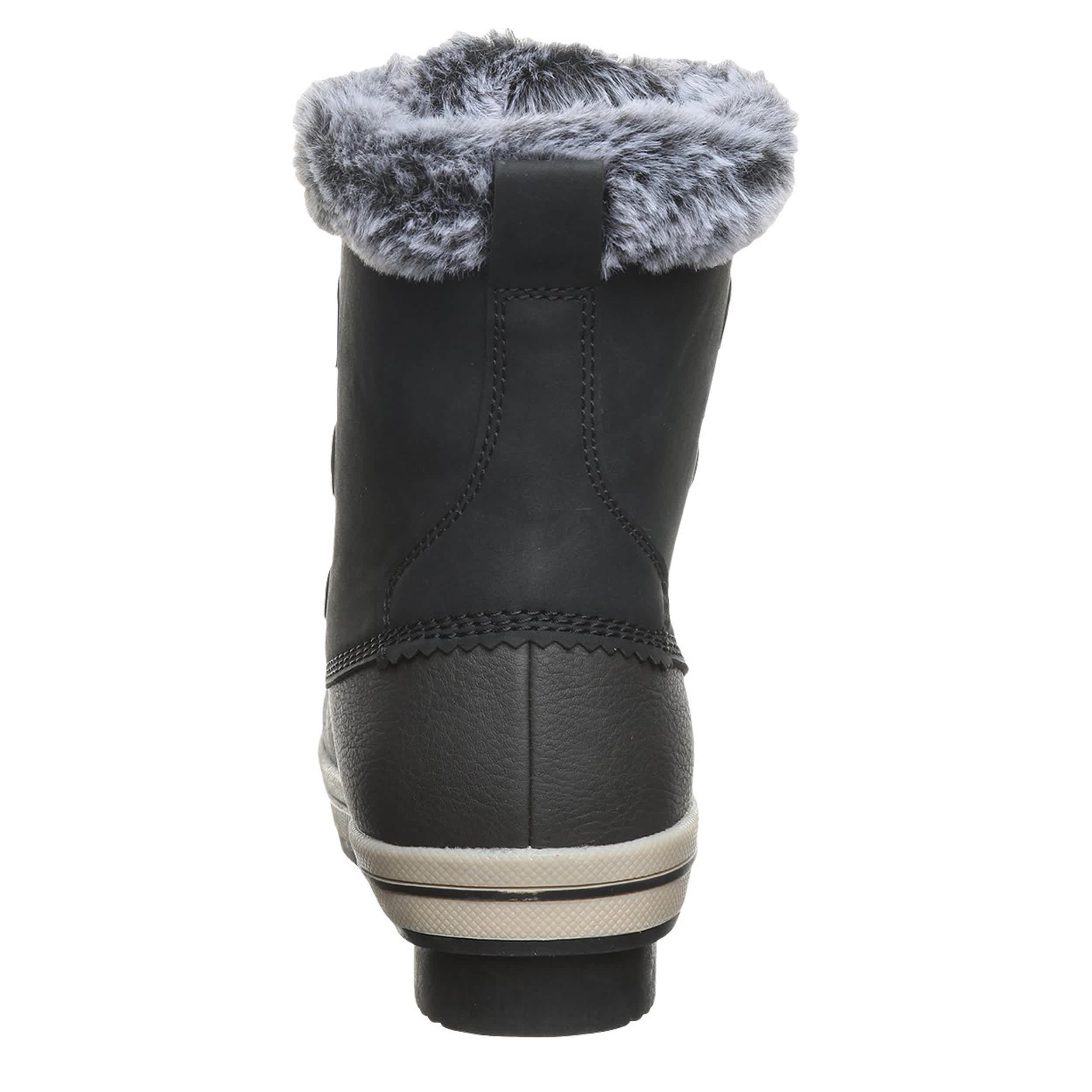 BEARPAW-WOMENS VIVIE DUCK BOOT-BLACK & 