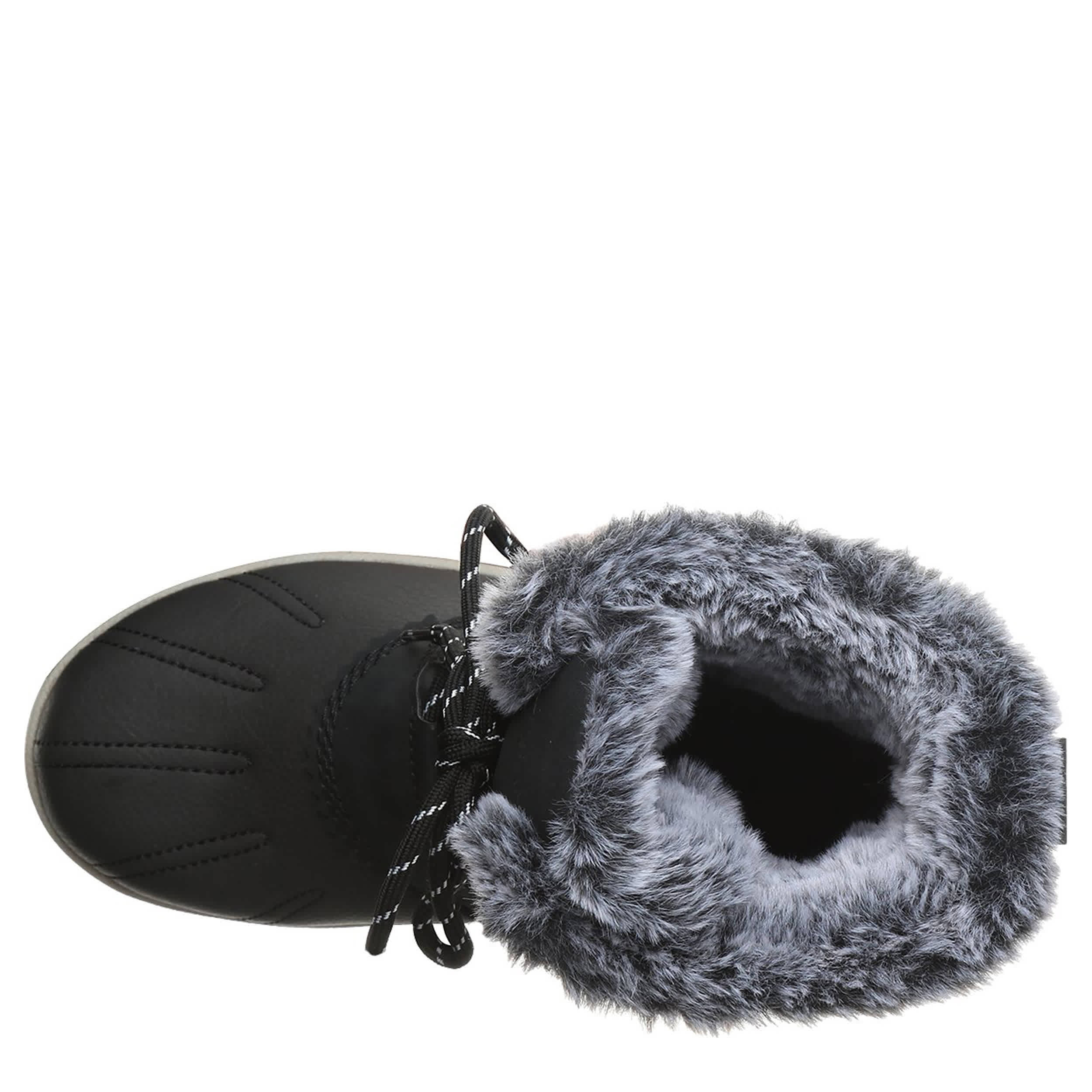 BEARPAW-WOMENS VIVIE DUCK BOOT-BLACK & 