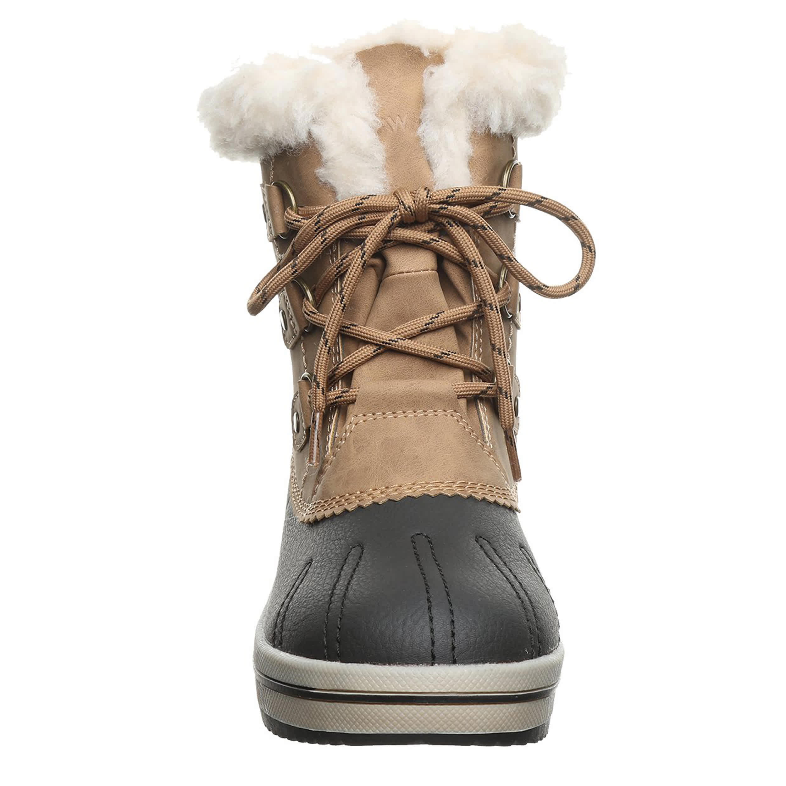 BEARPAW-WOMENS VIVIE DUCK BOOT-BROWN & 