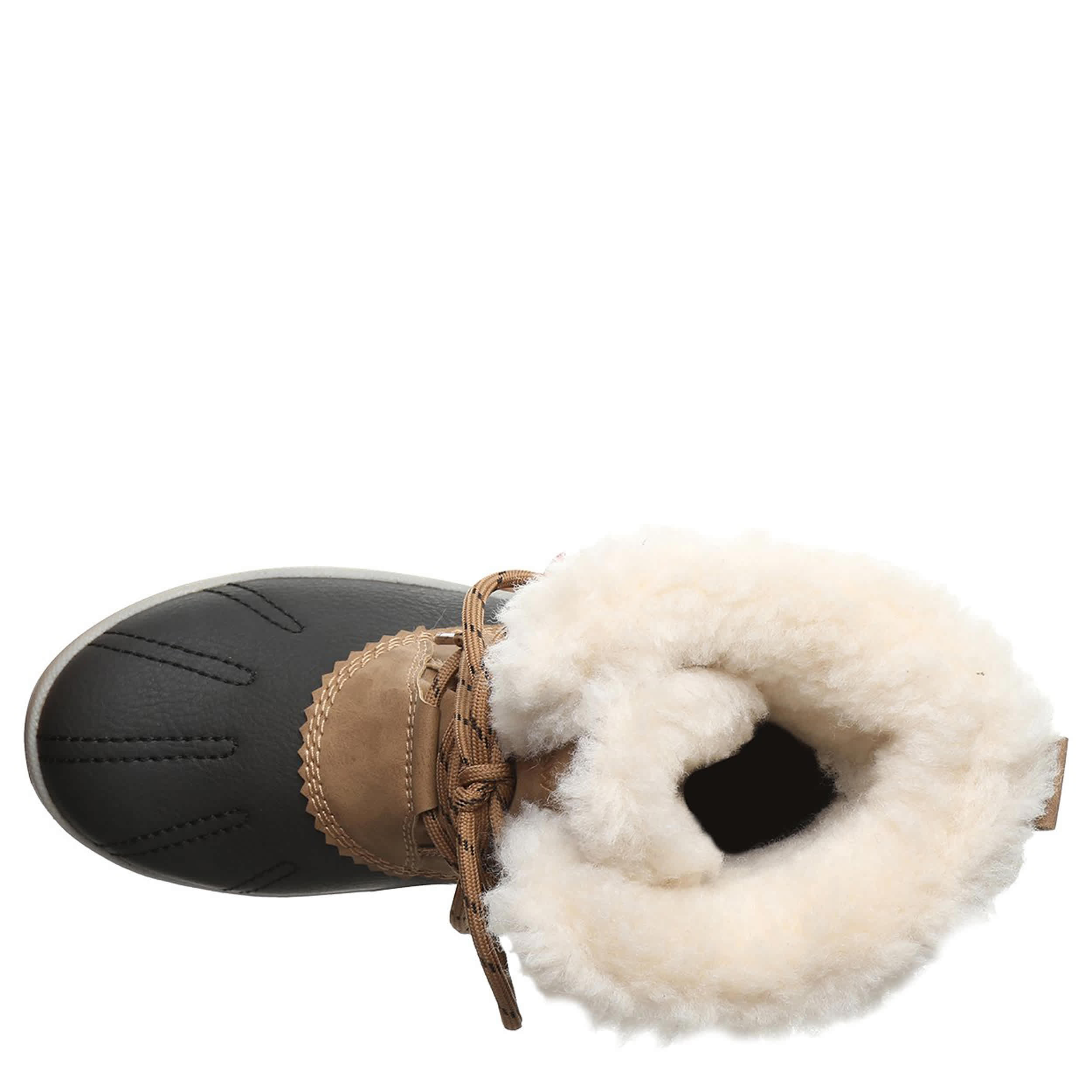 BEARPAW-WOMENS VIVIE DUCK BOOT-BROWN & 