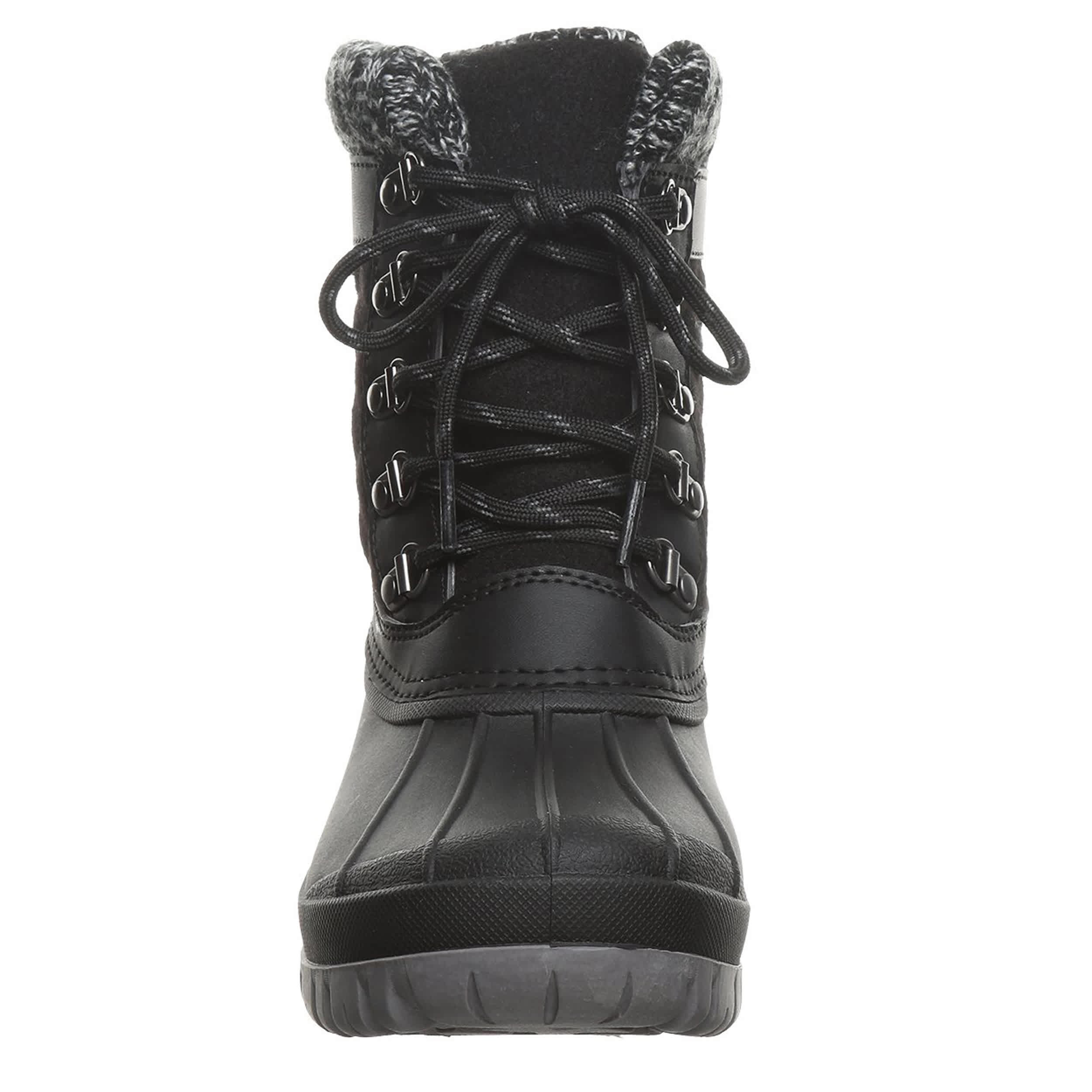 BEARPAW-WOMENS NADJA DUCK BOOT-BLACK & 