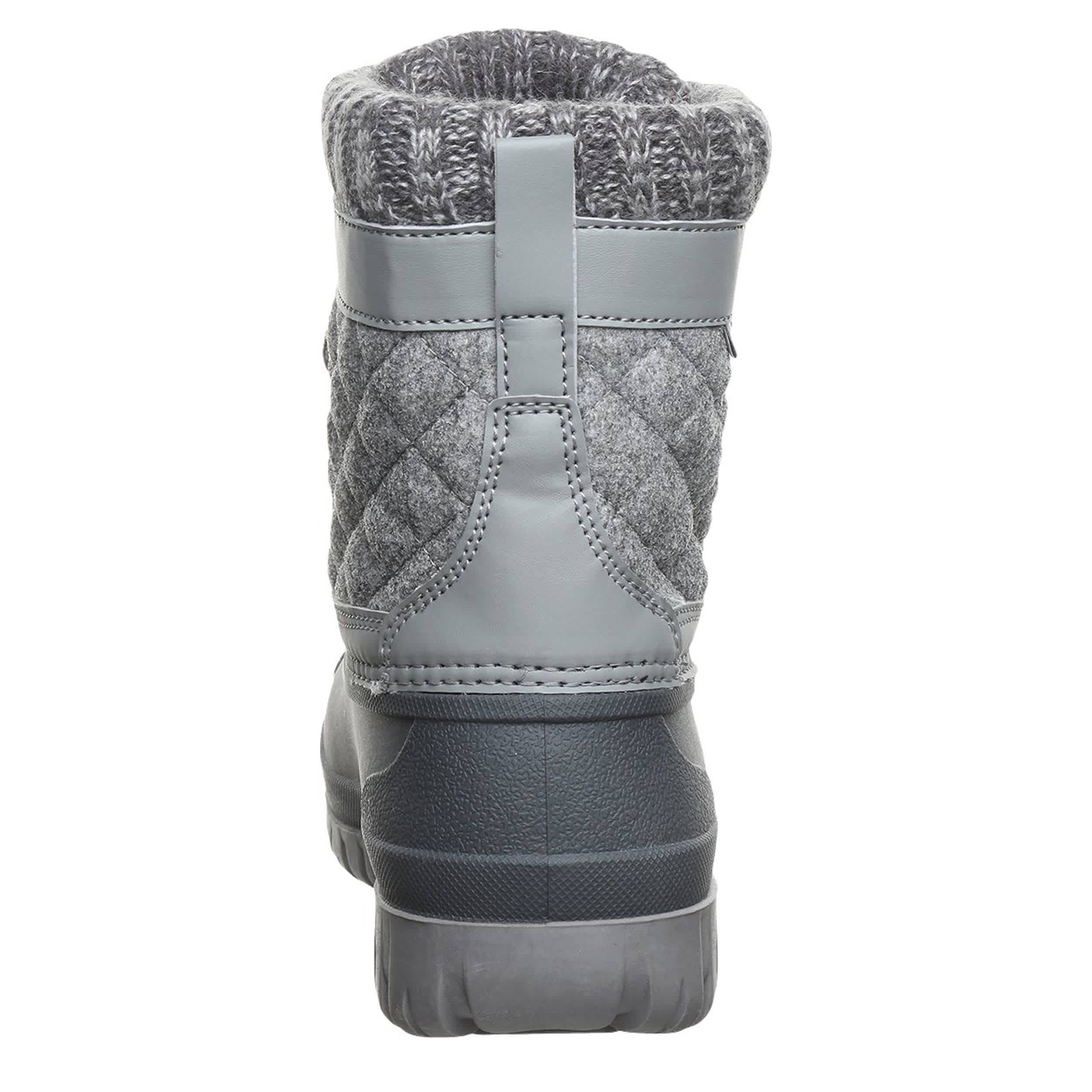 BEARPAW-WOMENS NADJA DUCK BOOT-DARK GREY & 